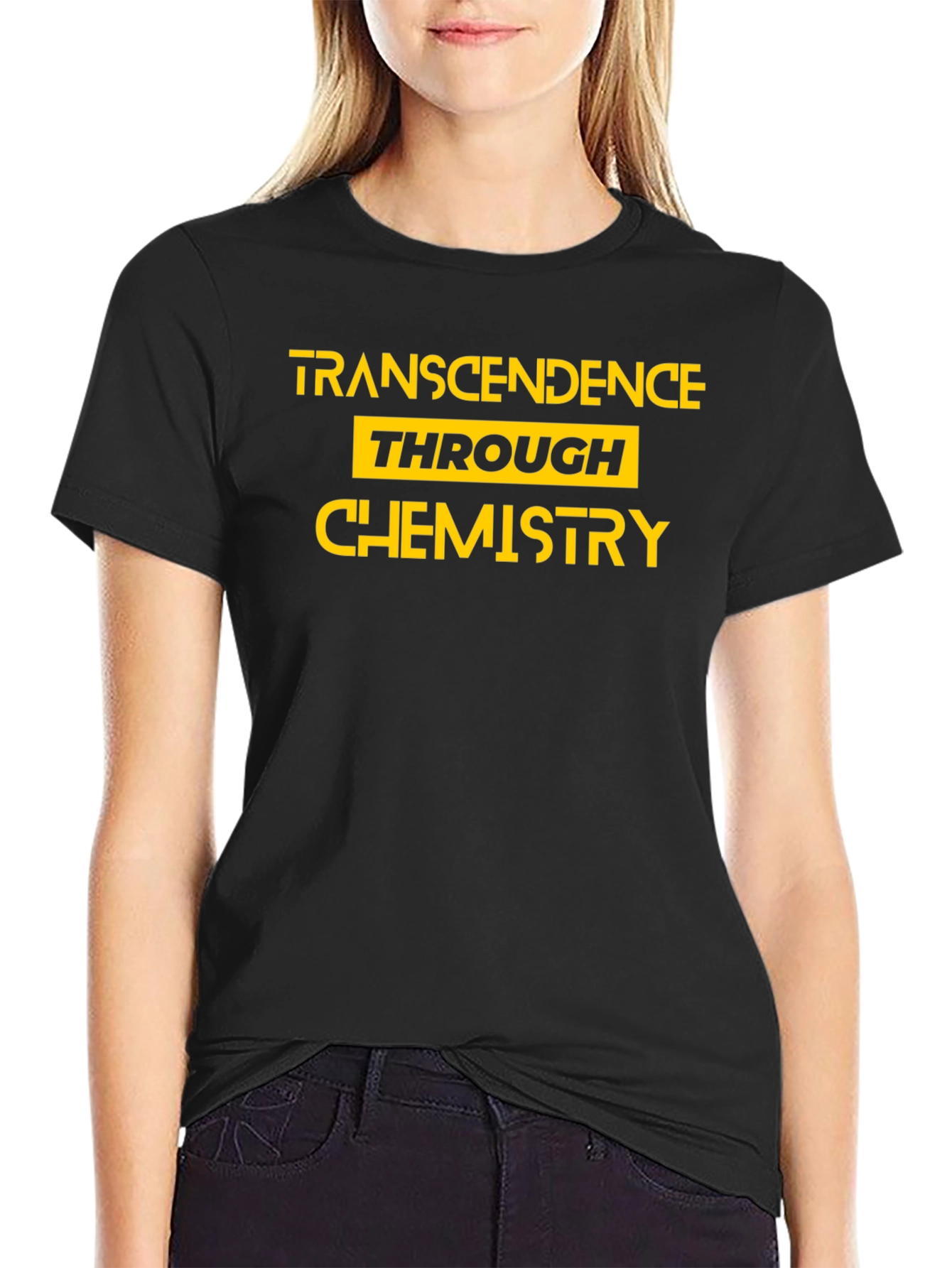 Transcendence Through Chemistry Black Graphic Tee