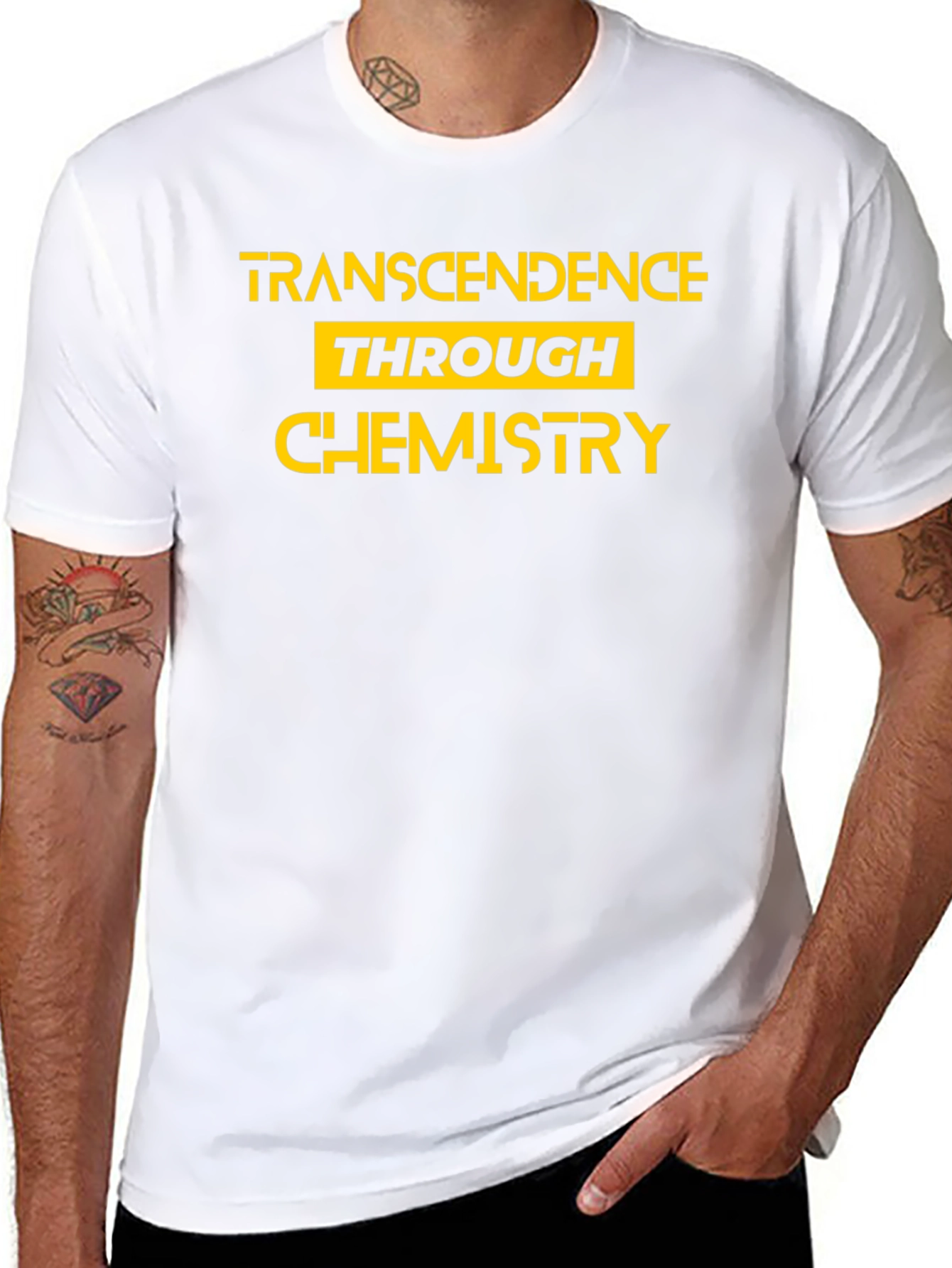 Transcendence Through Chemistry Black Graphic Tee