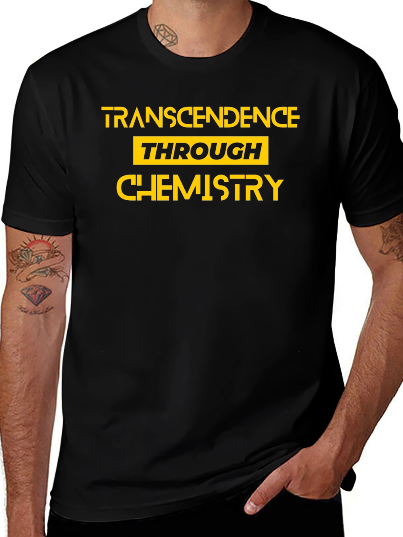 Transcendence Through Chemistry Black Graphic Tee