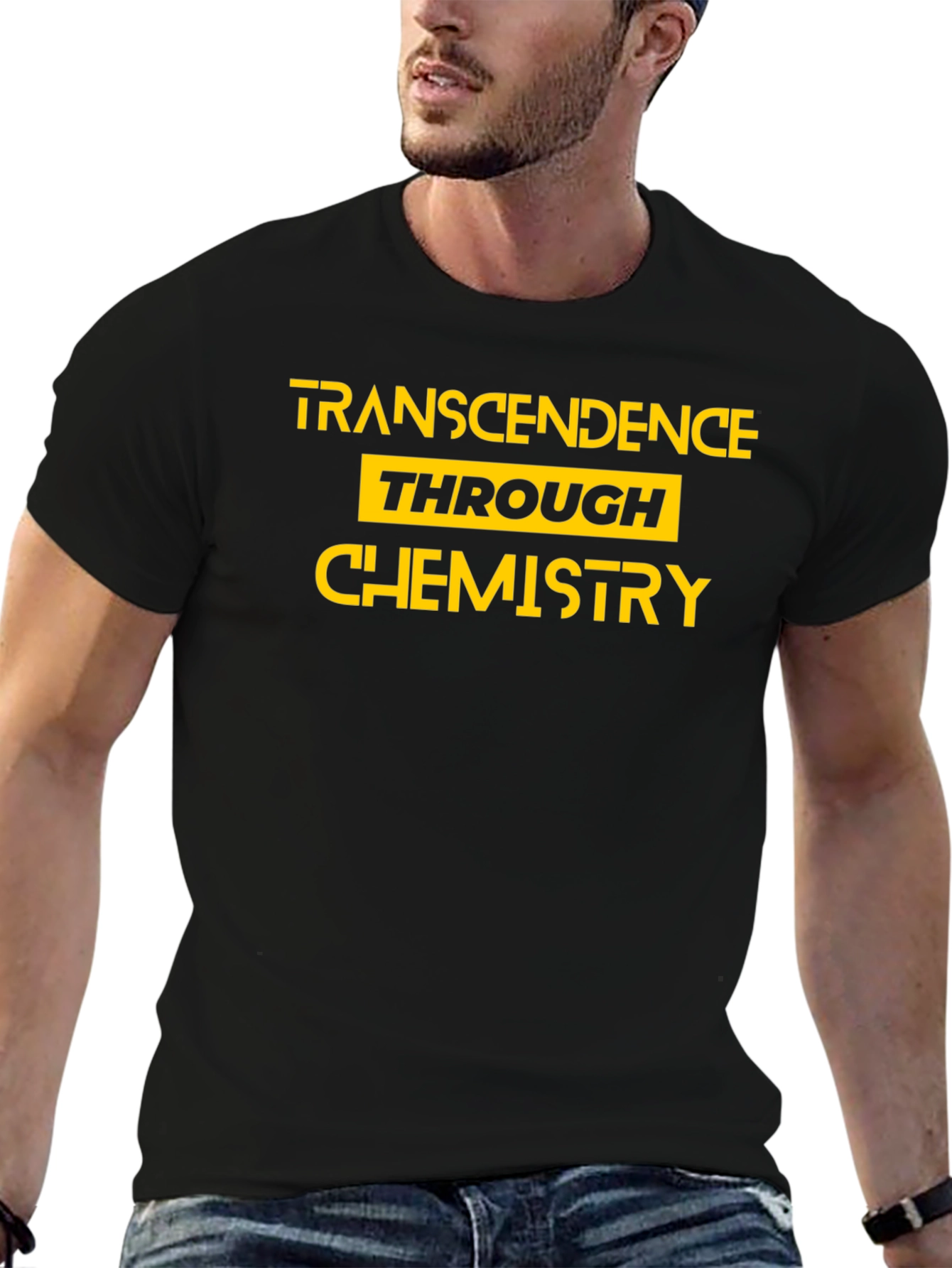 Transcendence Through Chemistry Black Graphic Tee