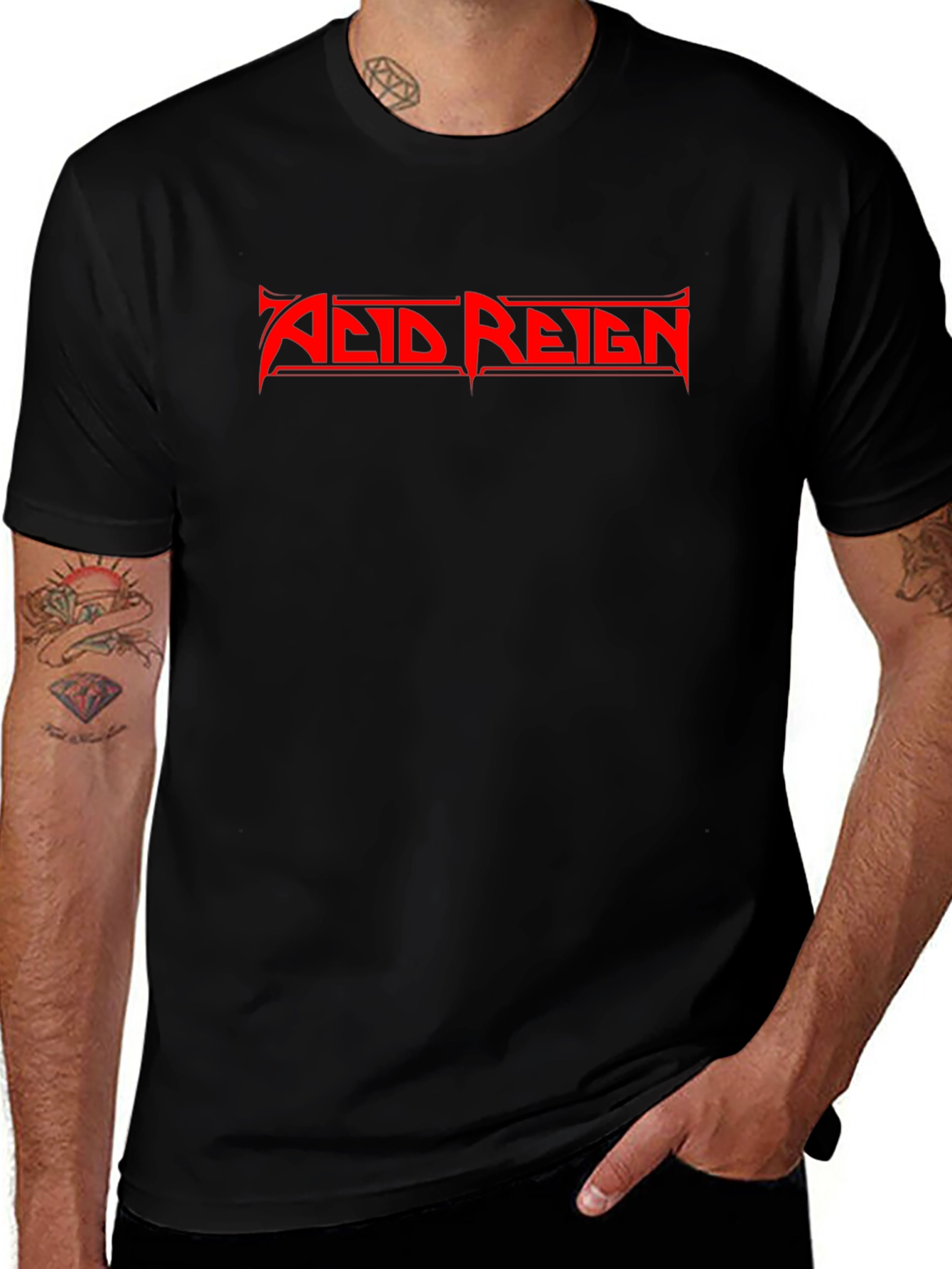 Acid Reign Band T-Shirt - Black Cotton Tee