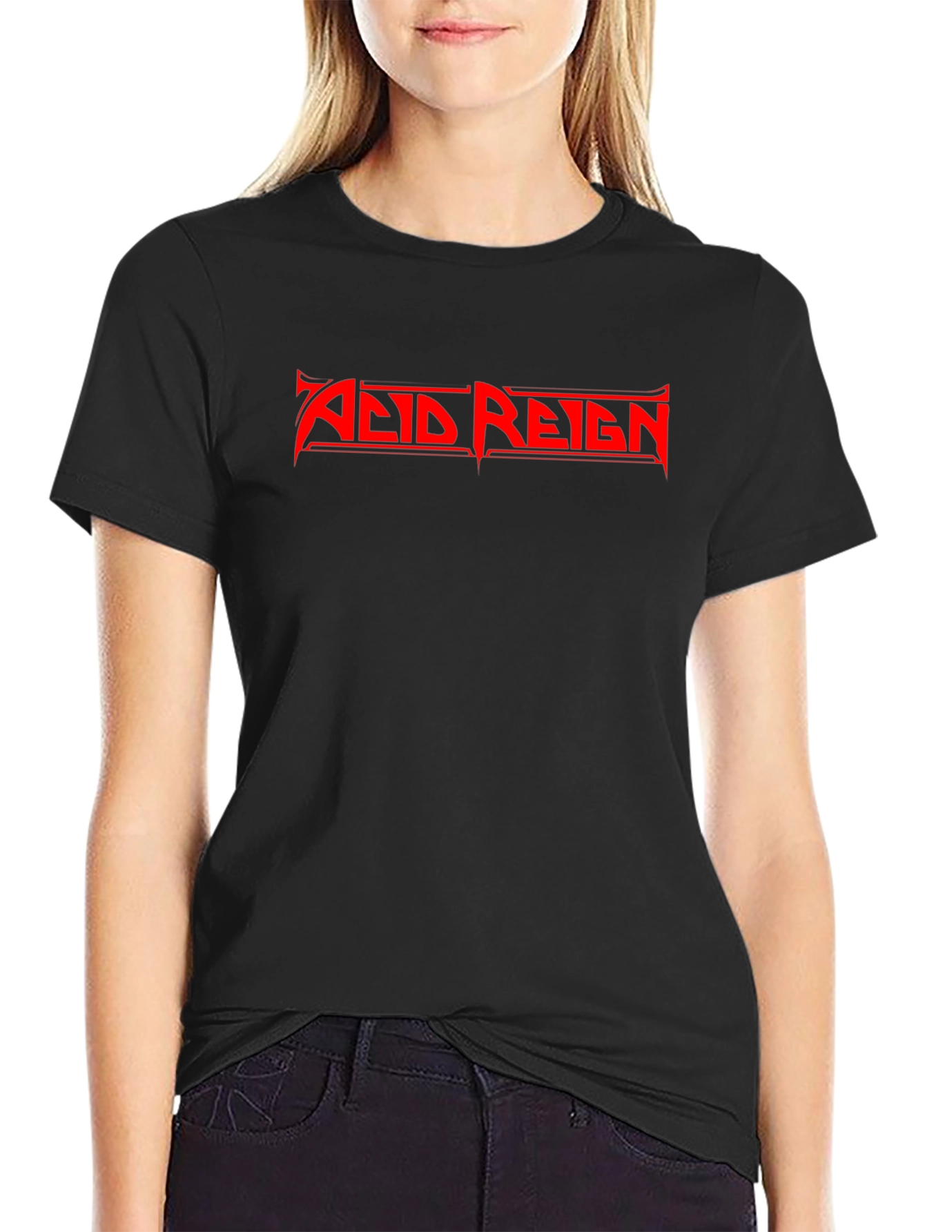 Acid Reign Band T-Shirt - Black Cotton Tee