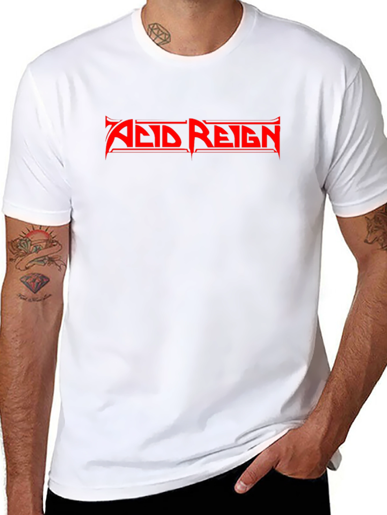 Acid Reign Band T-Shirt - Black Cotton Tee