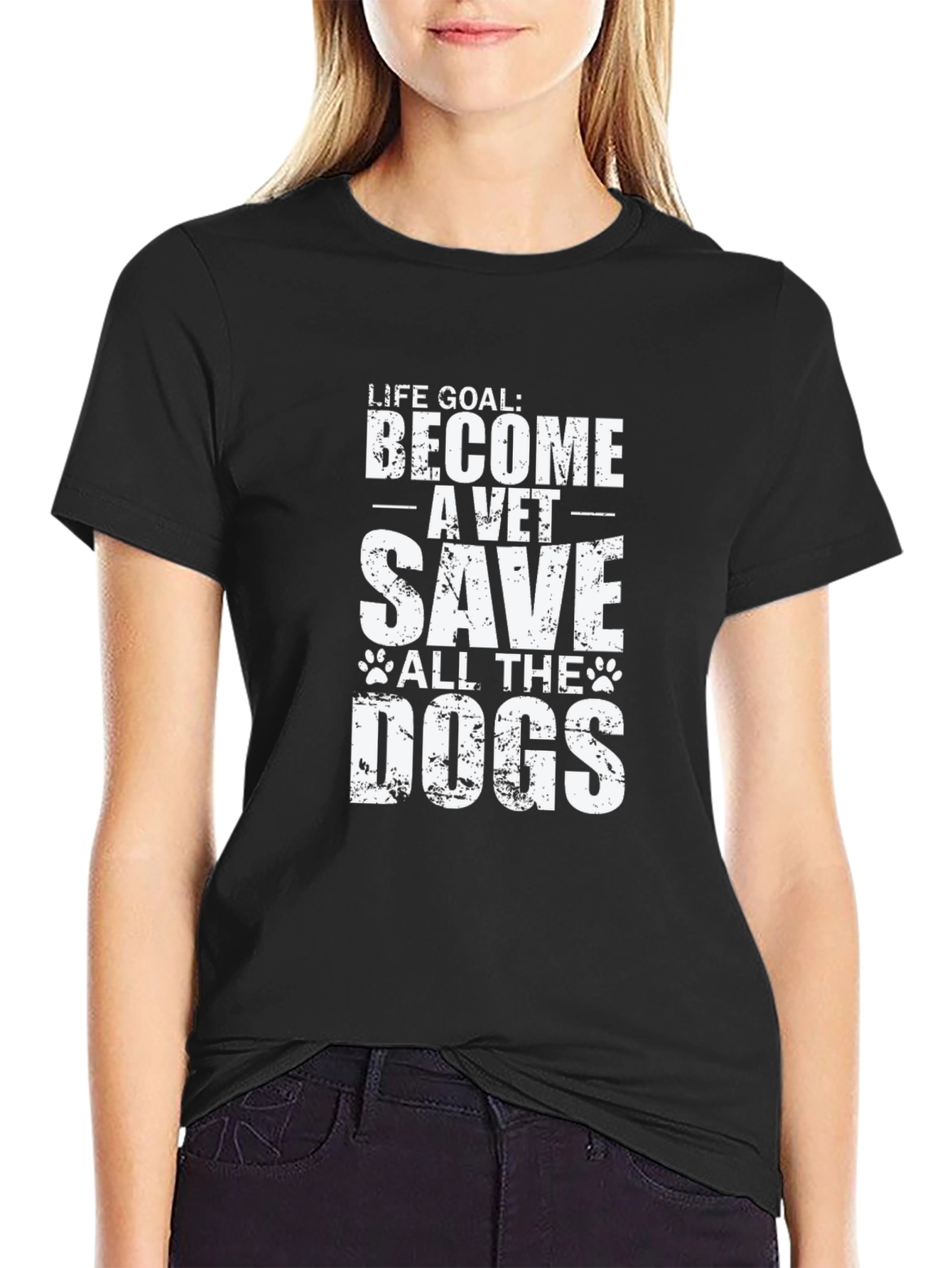 Vet Life Goal T-Shirt - Save the Dogs!