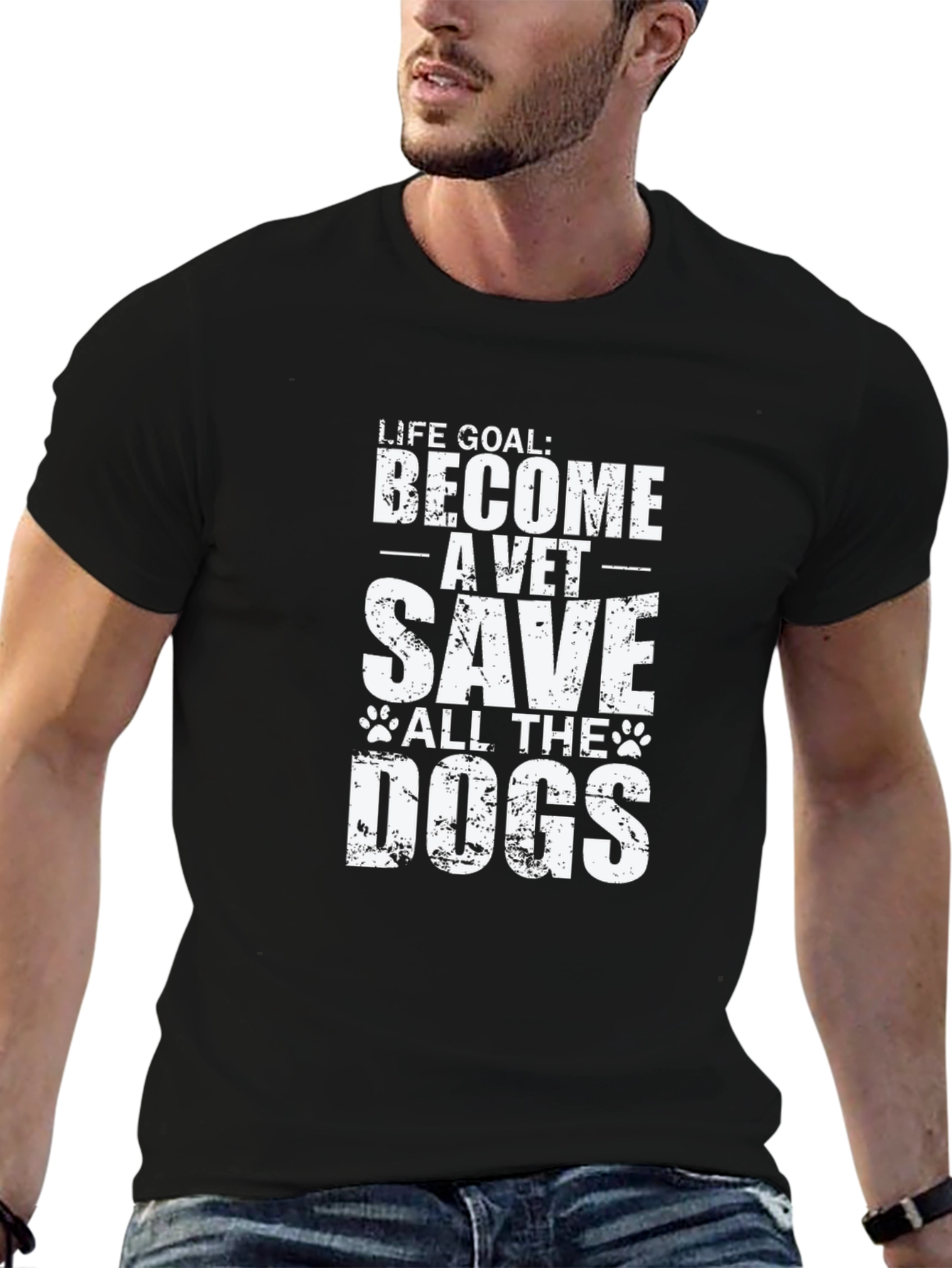 Vet Life Goal T-Shirt - Save the Dogs!