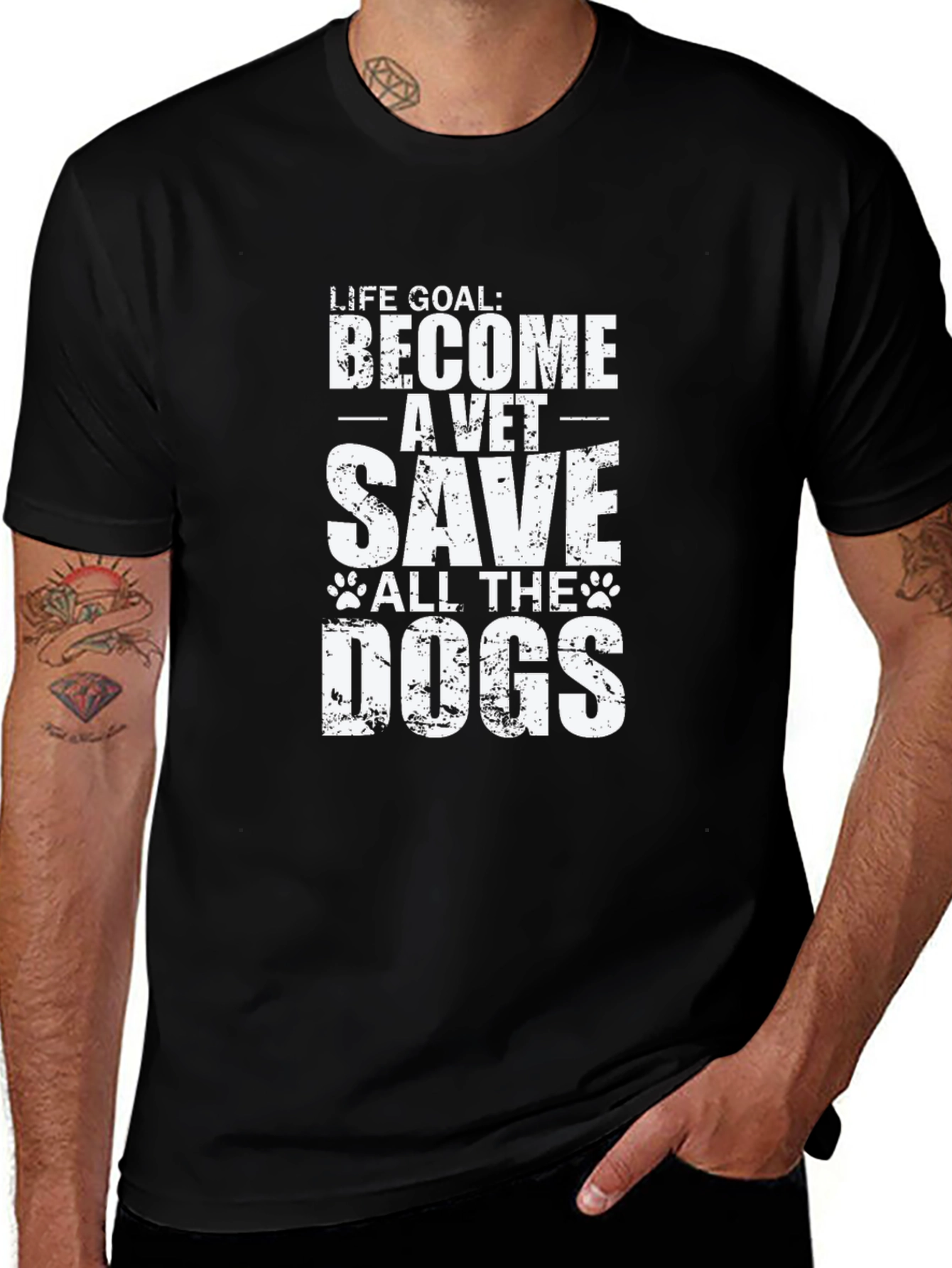 Vet Life Goal T-Shirt - Save the Dogs!