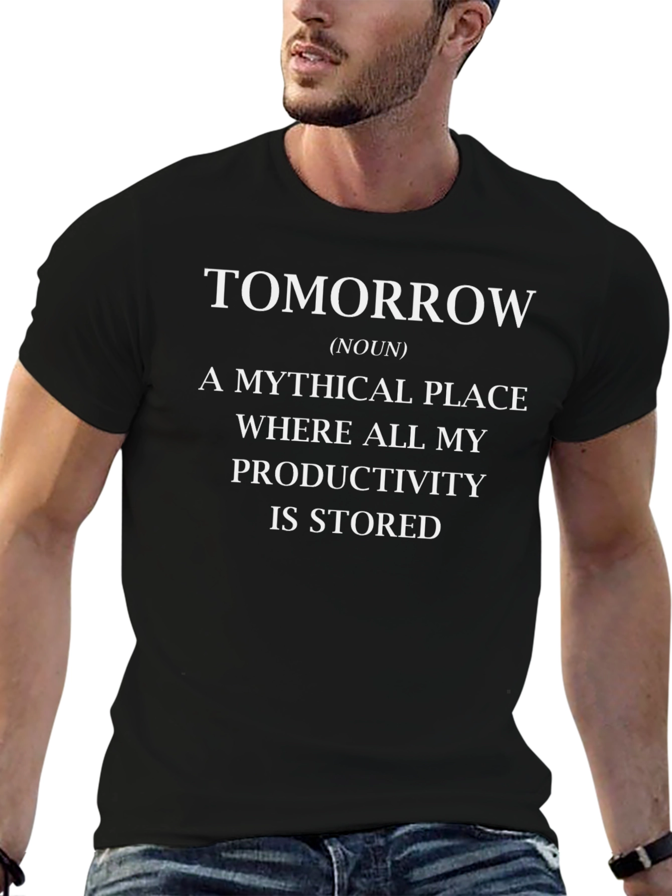 Tomorrow Productivity Humor Graphic T-Shirt
