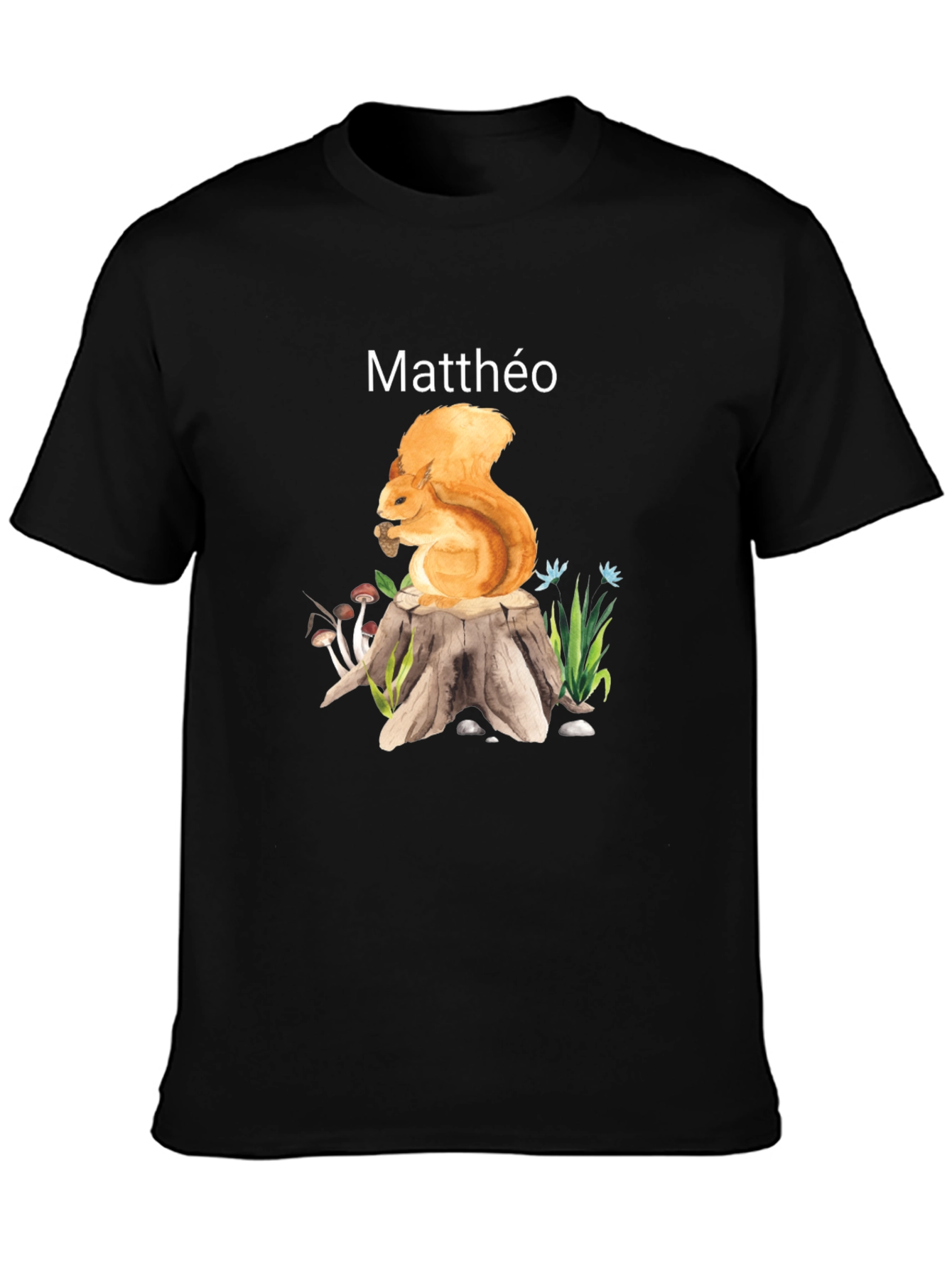 Squirrel Stump T-Shirt - Matthéo Personalized