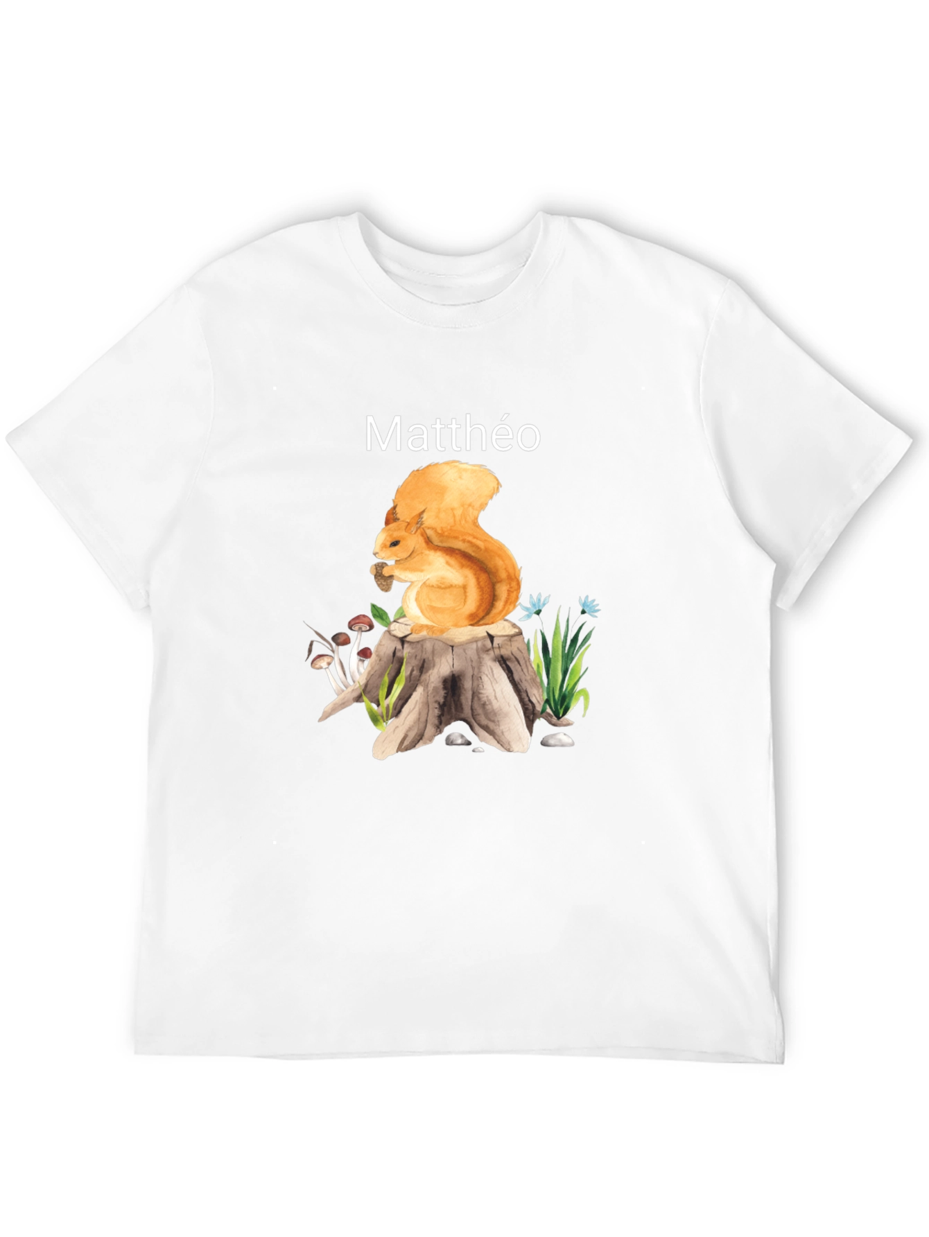 Squirrel Stump T-Shirt - Matthéo Personalized