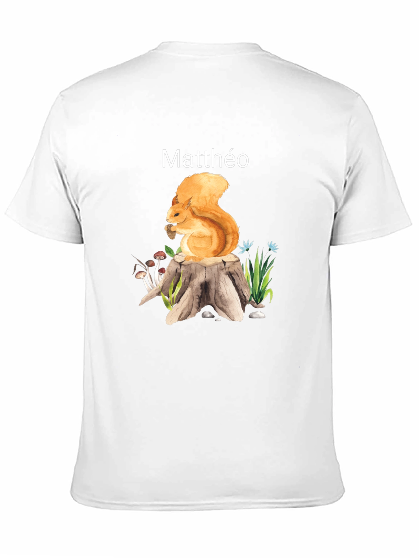 Squirrel Stump T-Shirt - Matthéo Personalized