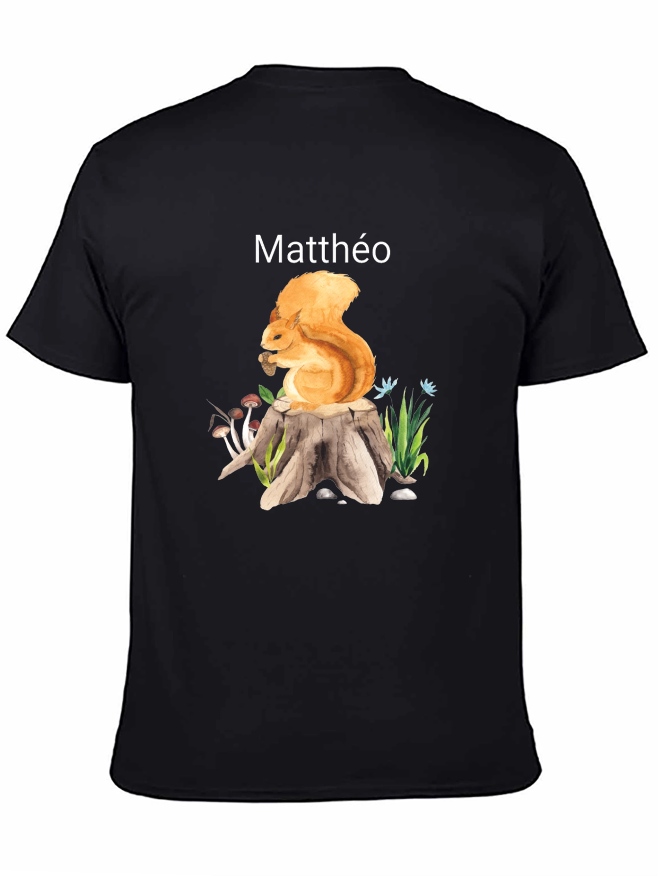 Squirrel Stump T-Shirt - Matthéo Personalized