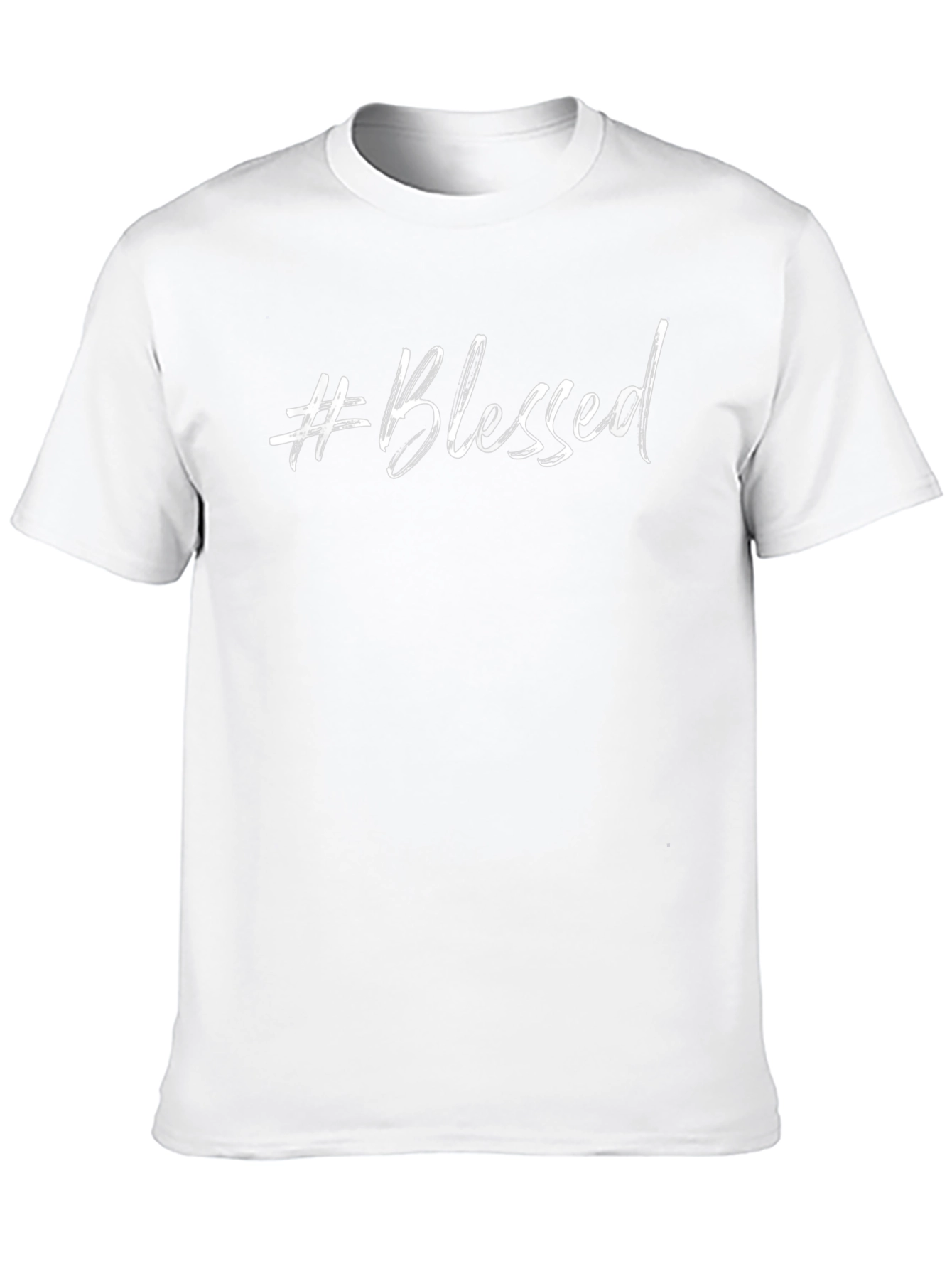 #Blessed Graphic Tee - Stylish Black Cotton T-Shirt