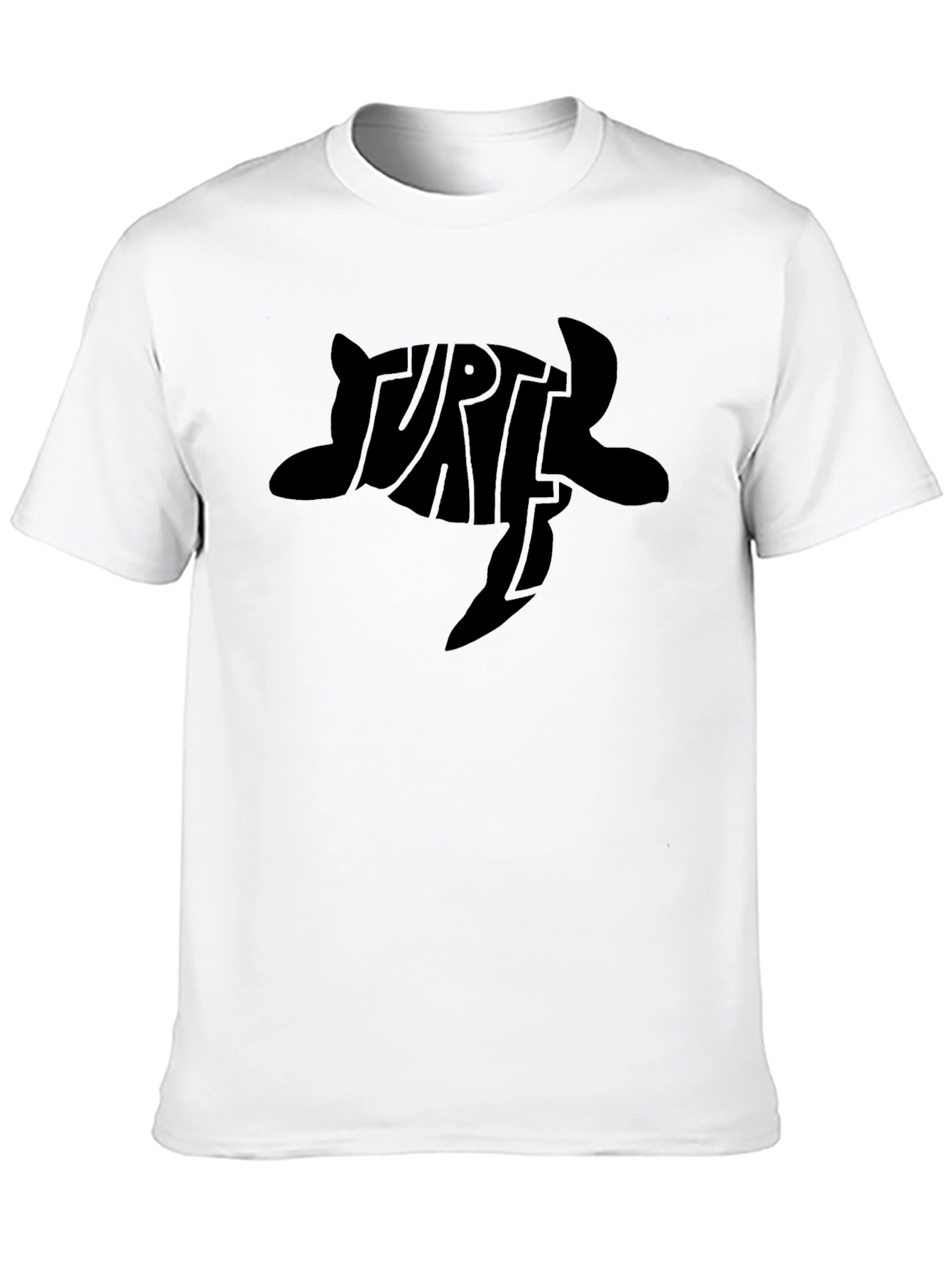 Turtle Typography Black T-Shirt