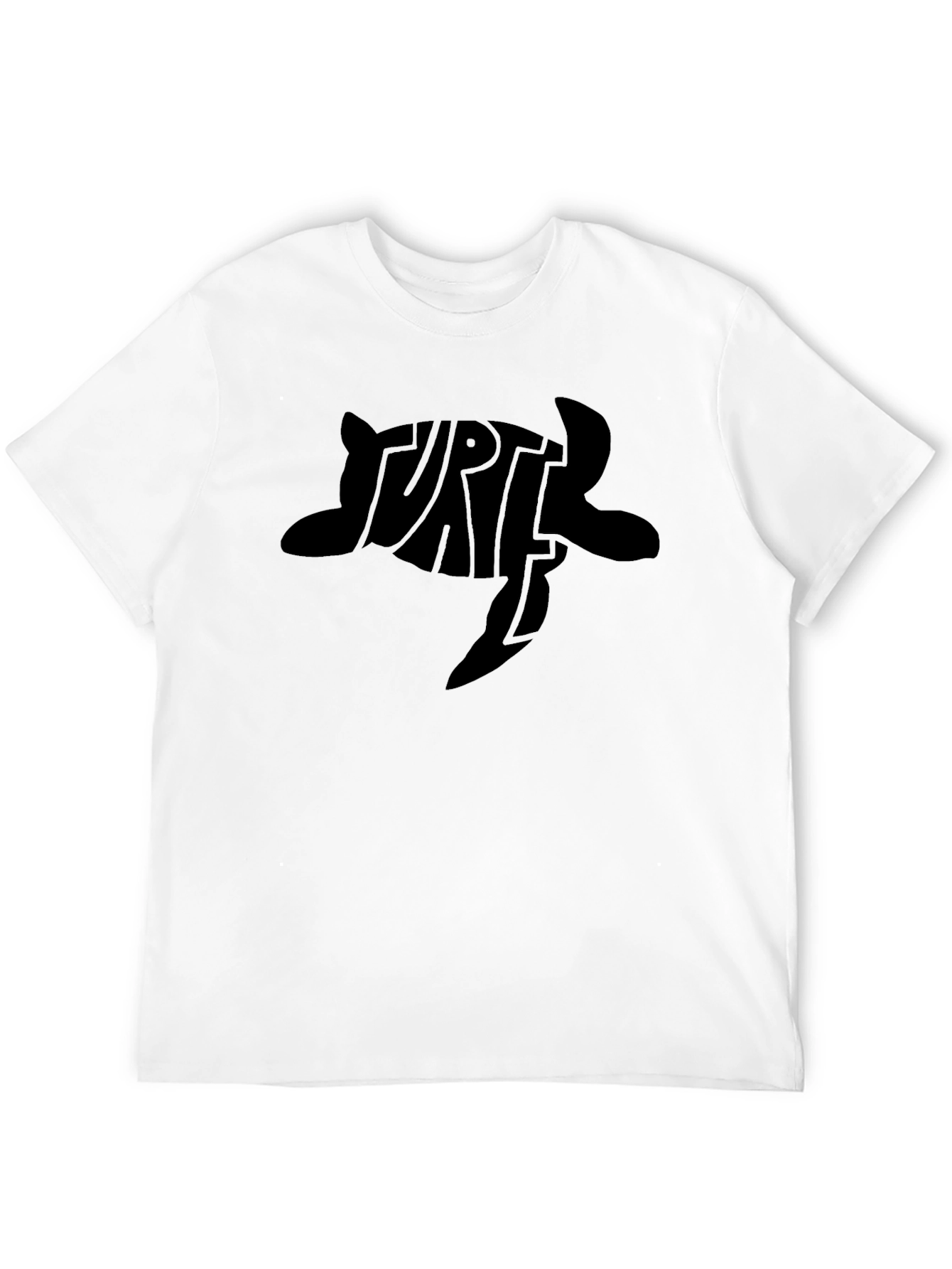 Turtle Typography Black T-Shirt