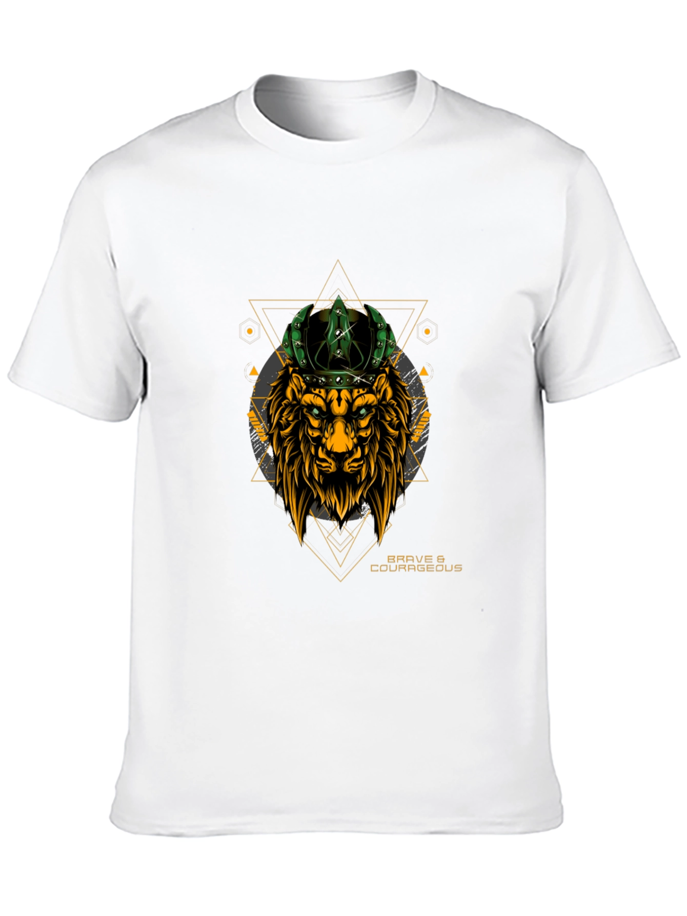 Brave Lion Crown Graphic T-Shirt