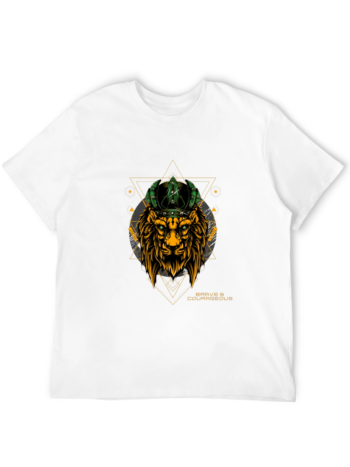 Brave Lion Crown Graphic T-Shirt