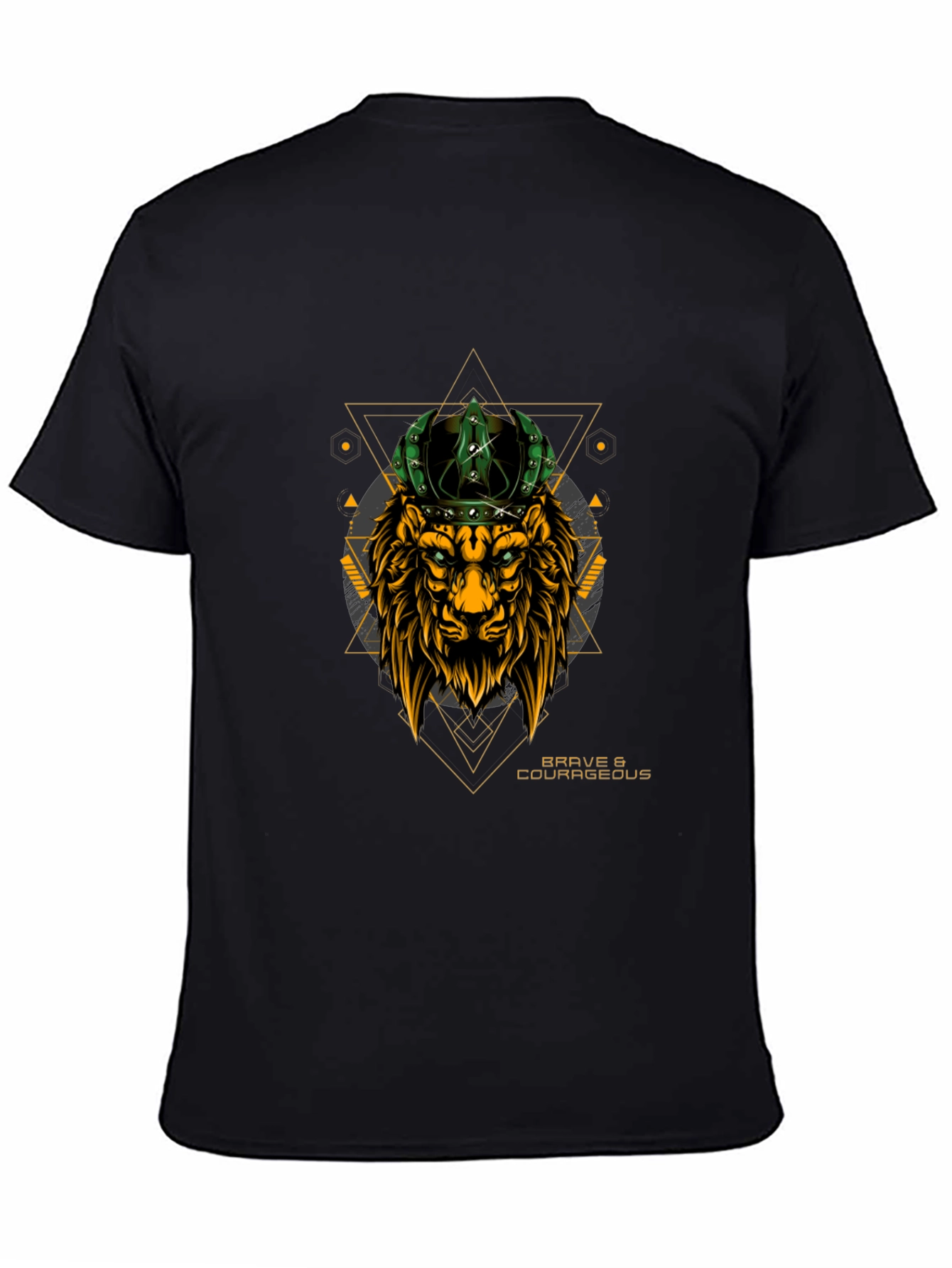 Brave Lion Crown Graphic T-Shirt