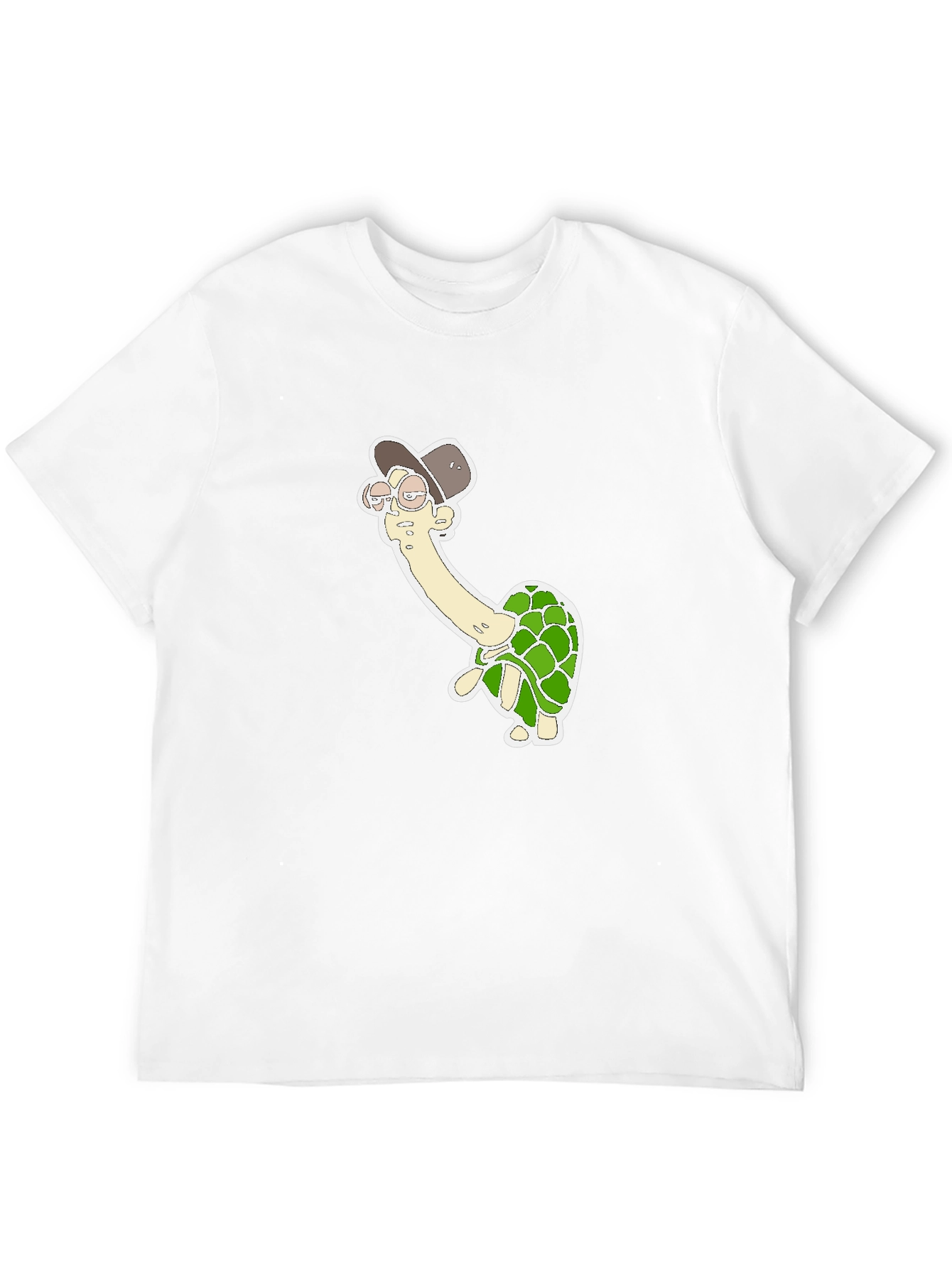 Turtle in Hat Graphic Tee - Black