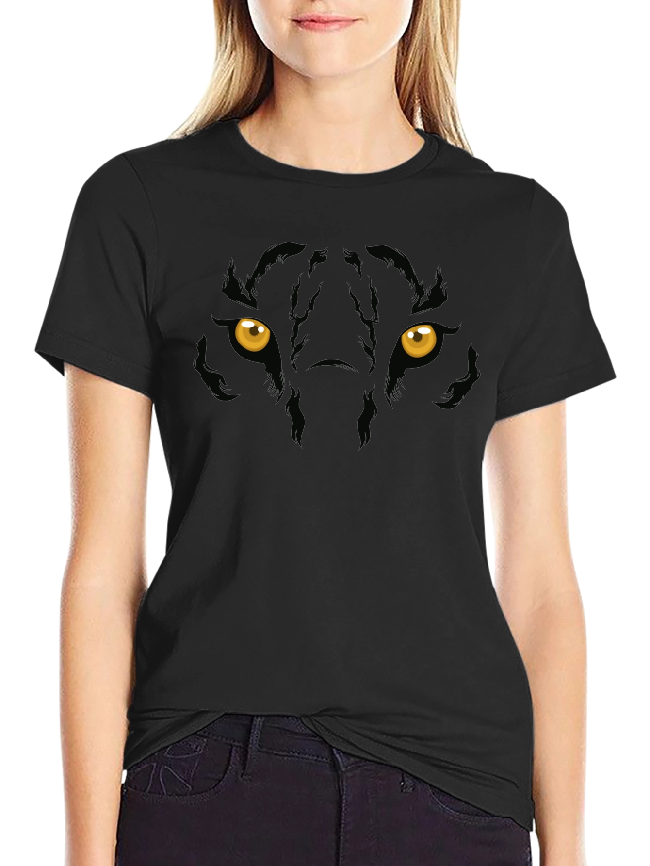 Black Panther Eyes Graphic T-Shirt