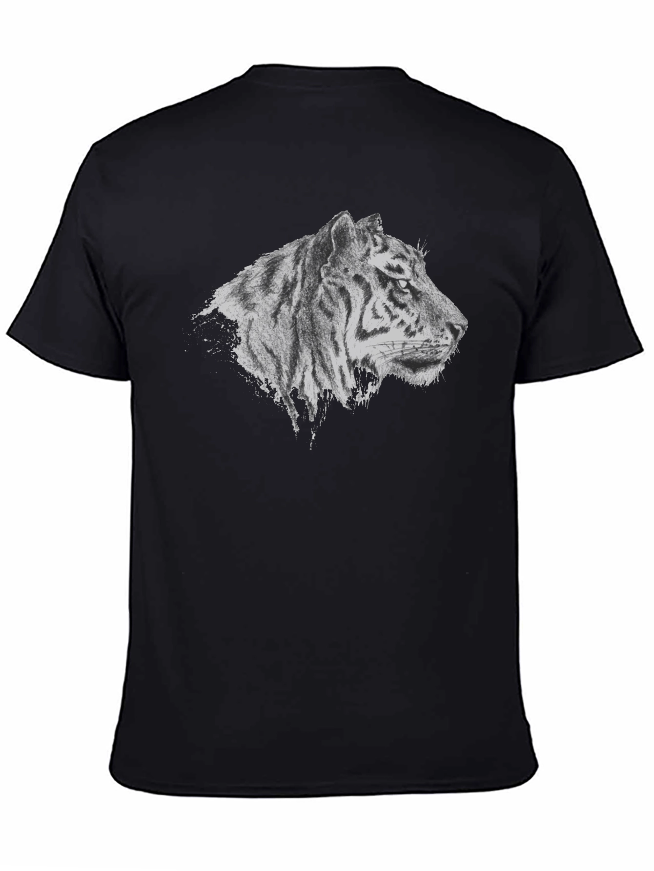 Tiger Graphic Black T-Shirt - Stylish Animal Tee