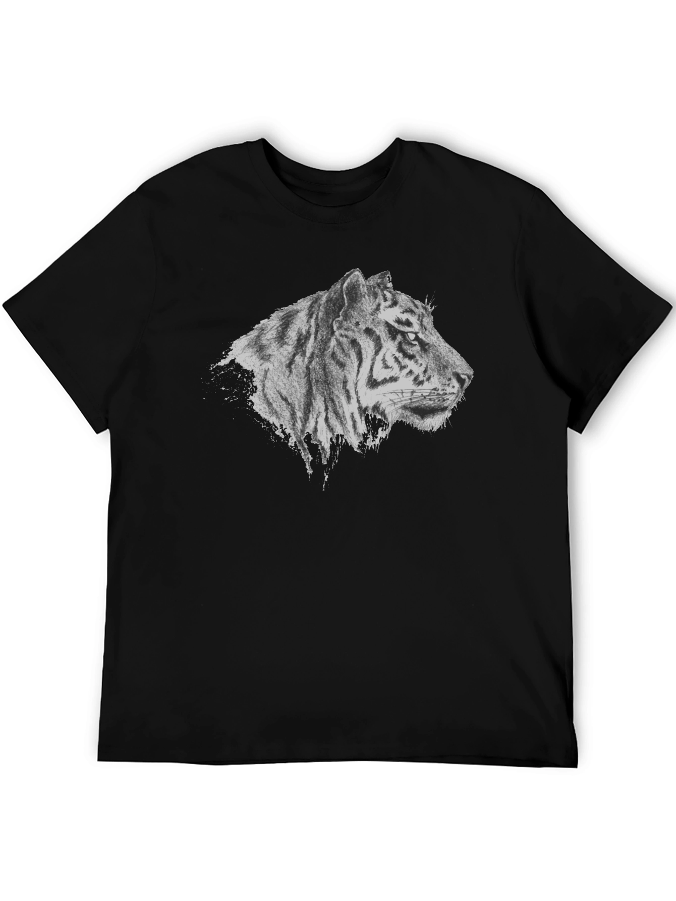 Tiger Graphic Black T-Shirt - Stylish Animal Tee