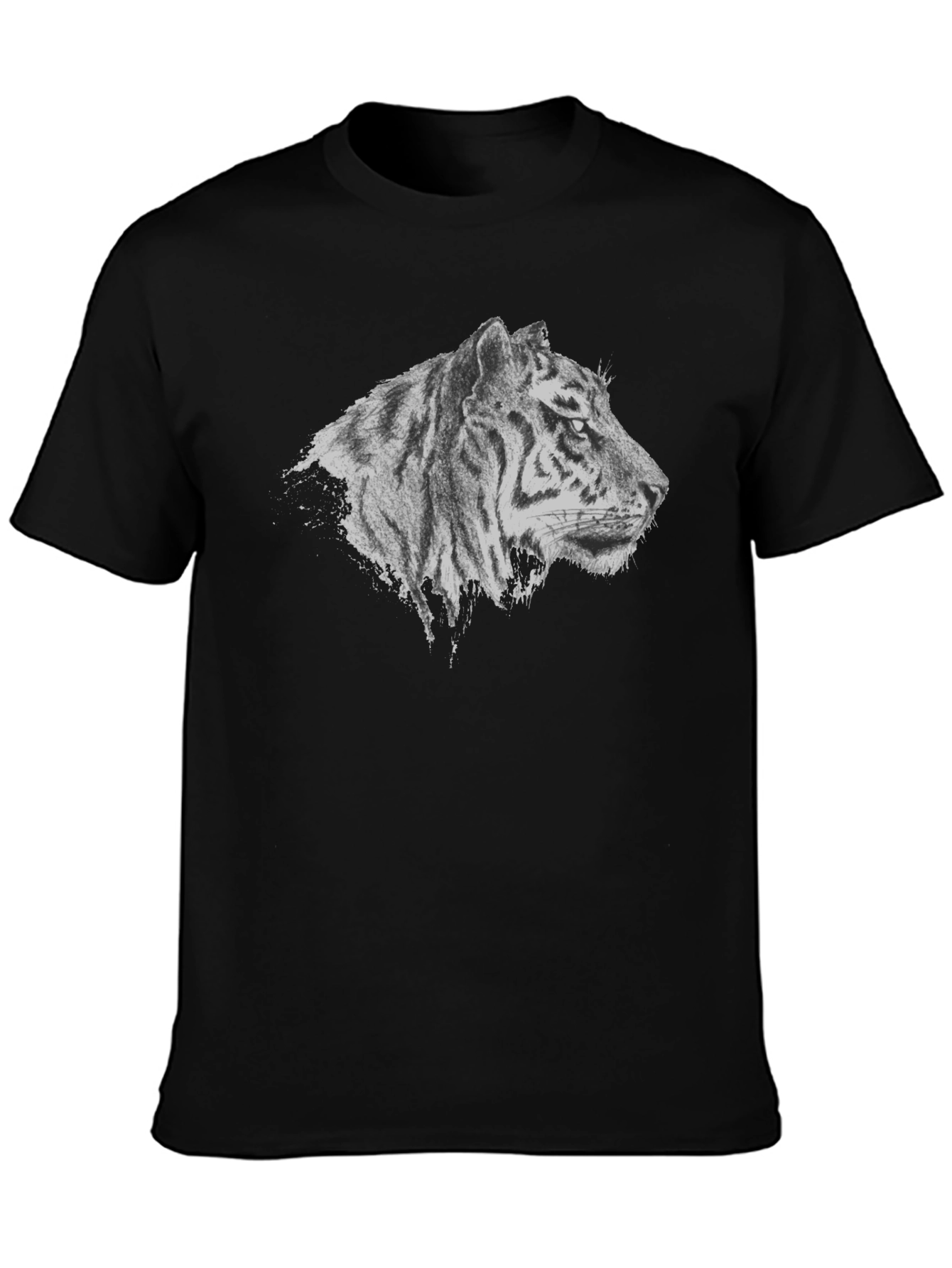 Tiger Graphic Black T-Shirt - Stylish Animal Tee