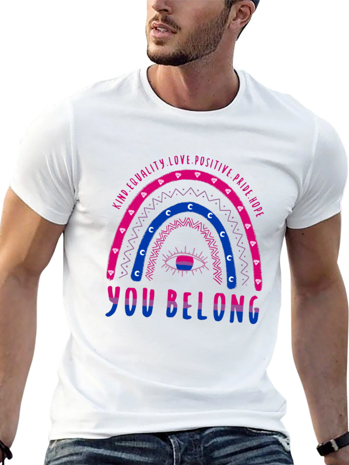 Bisexual Pride Rainbow T-Shirt