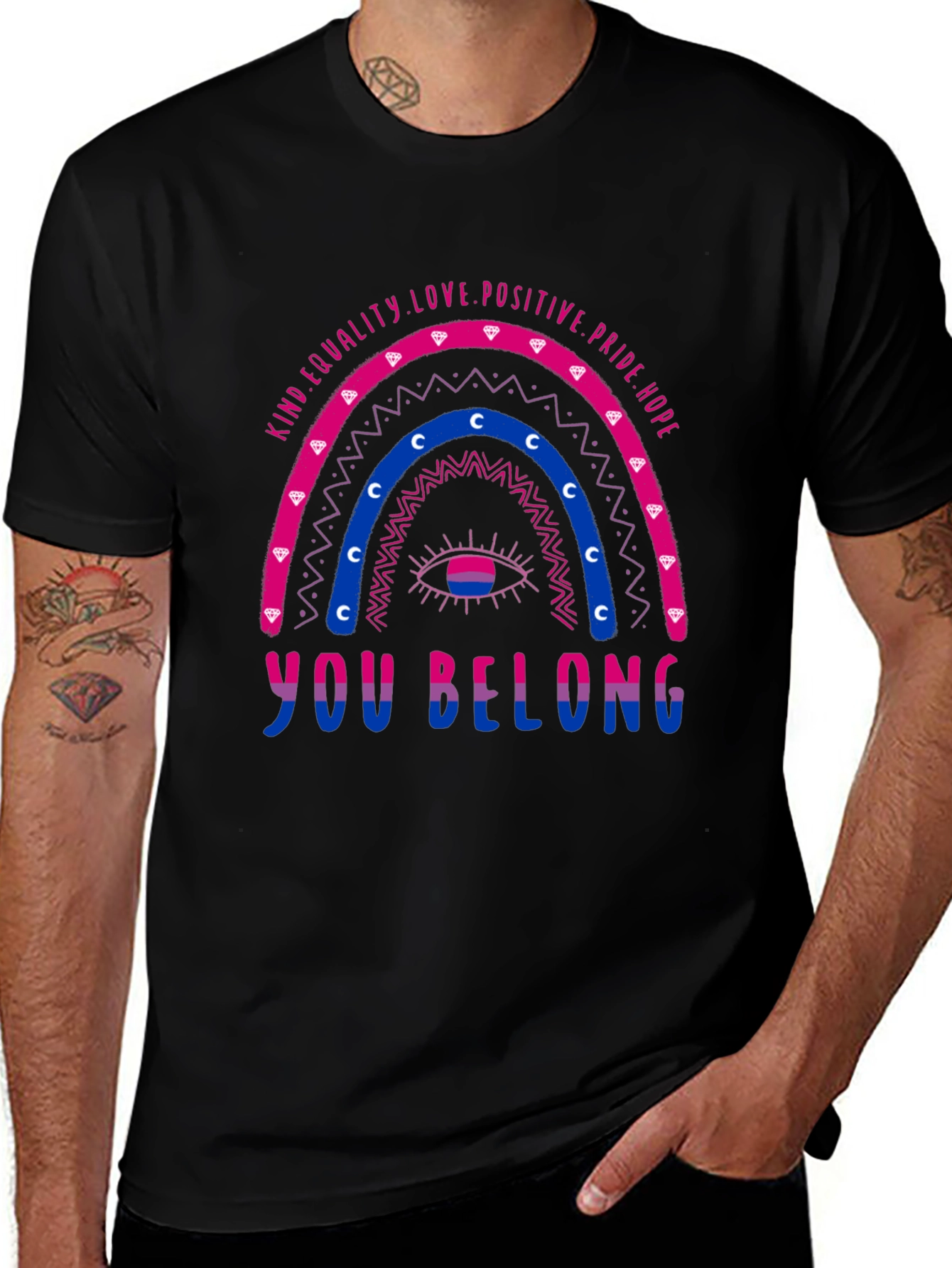 Bisexual Pride Rainbow T-Shirt