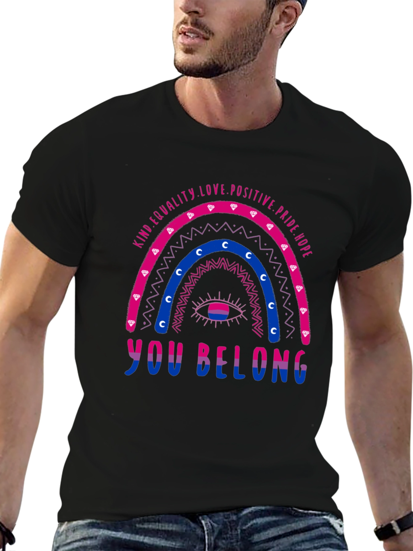 Bisexual Pride Rainbow T-Shirt