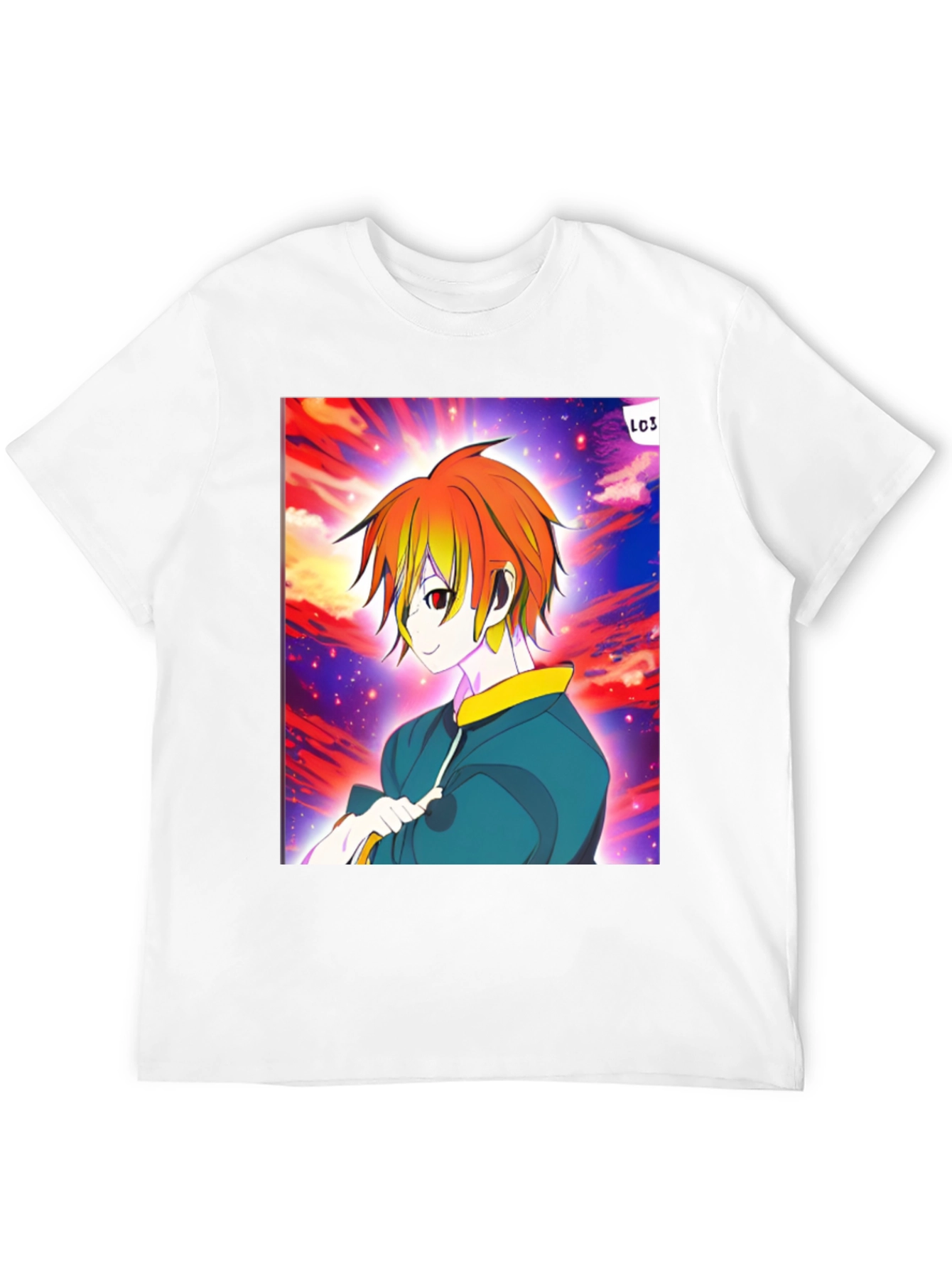 Anime Character Graphic Black T-Shirt