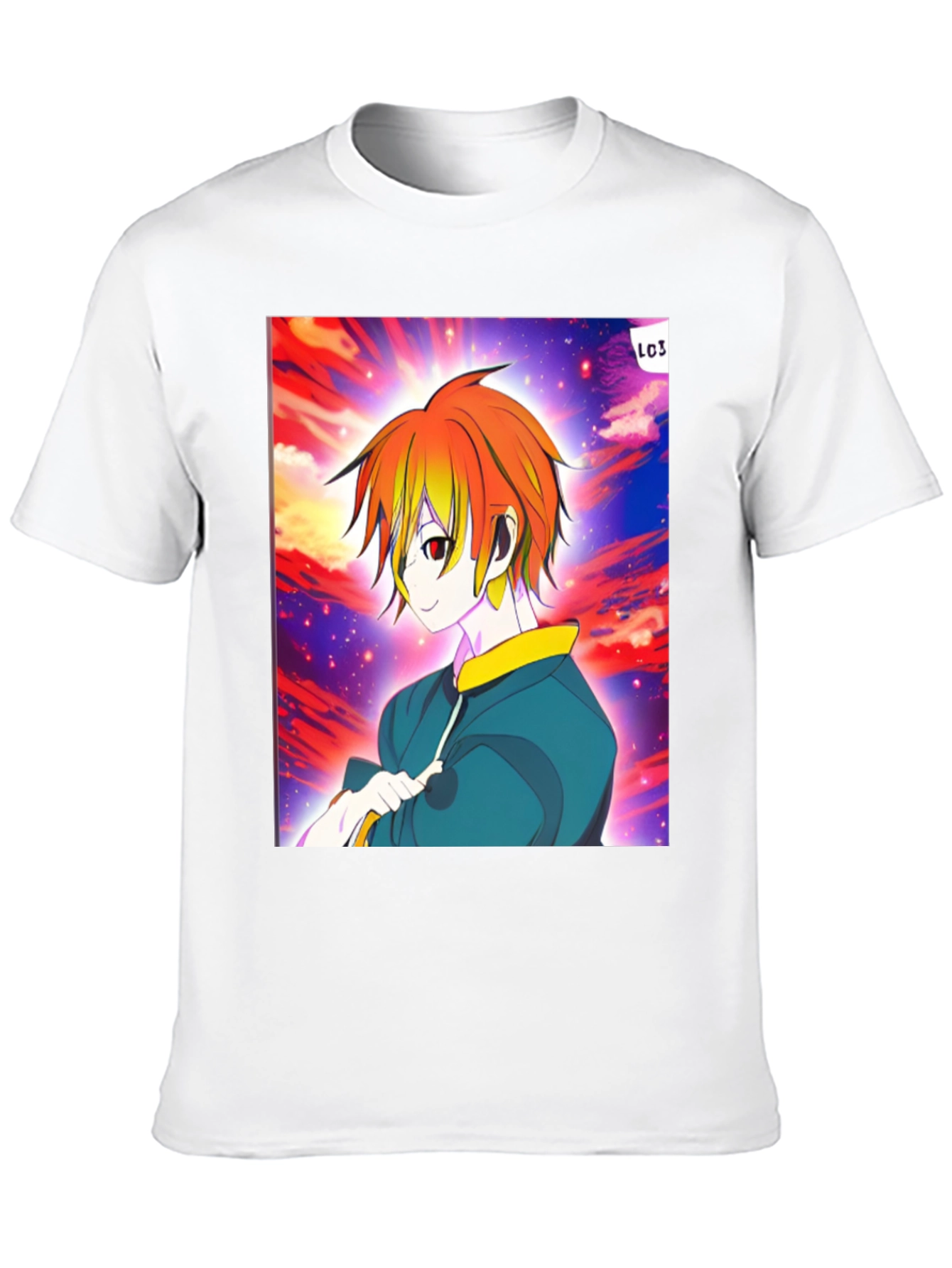 Anime Character Graphic Black T-Shirt