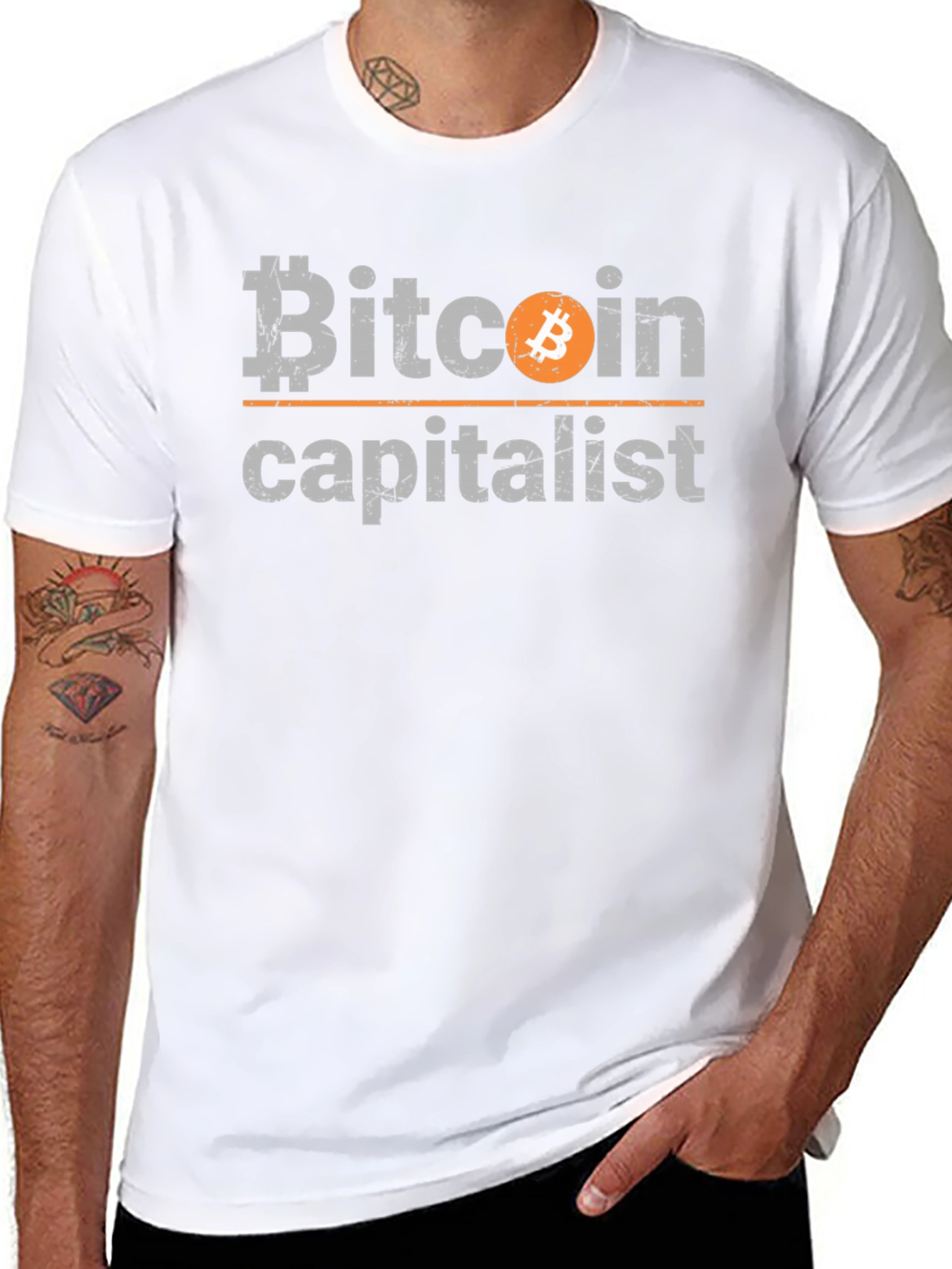 Bitcoin Capitalist Graphic Tee - Cryptocurrency T-Shirt
