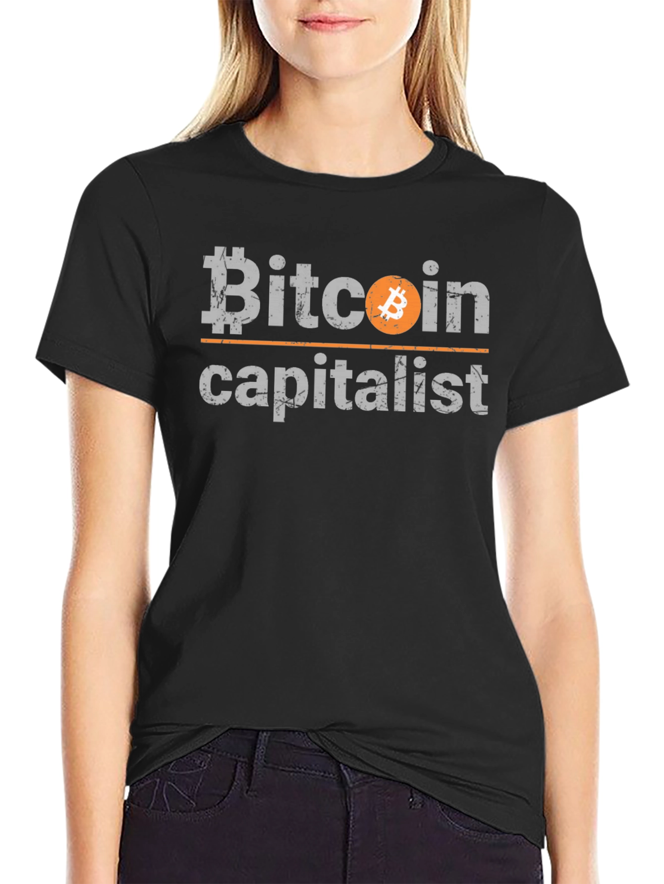 Bitcoin Capitalist Graphic Tee - Cryptocurrency T-Shirt
