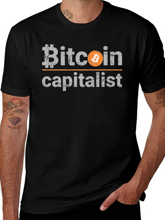Bitcoin Capitalist Graphic Tee - Cryptocurrency T-Shirt