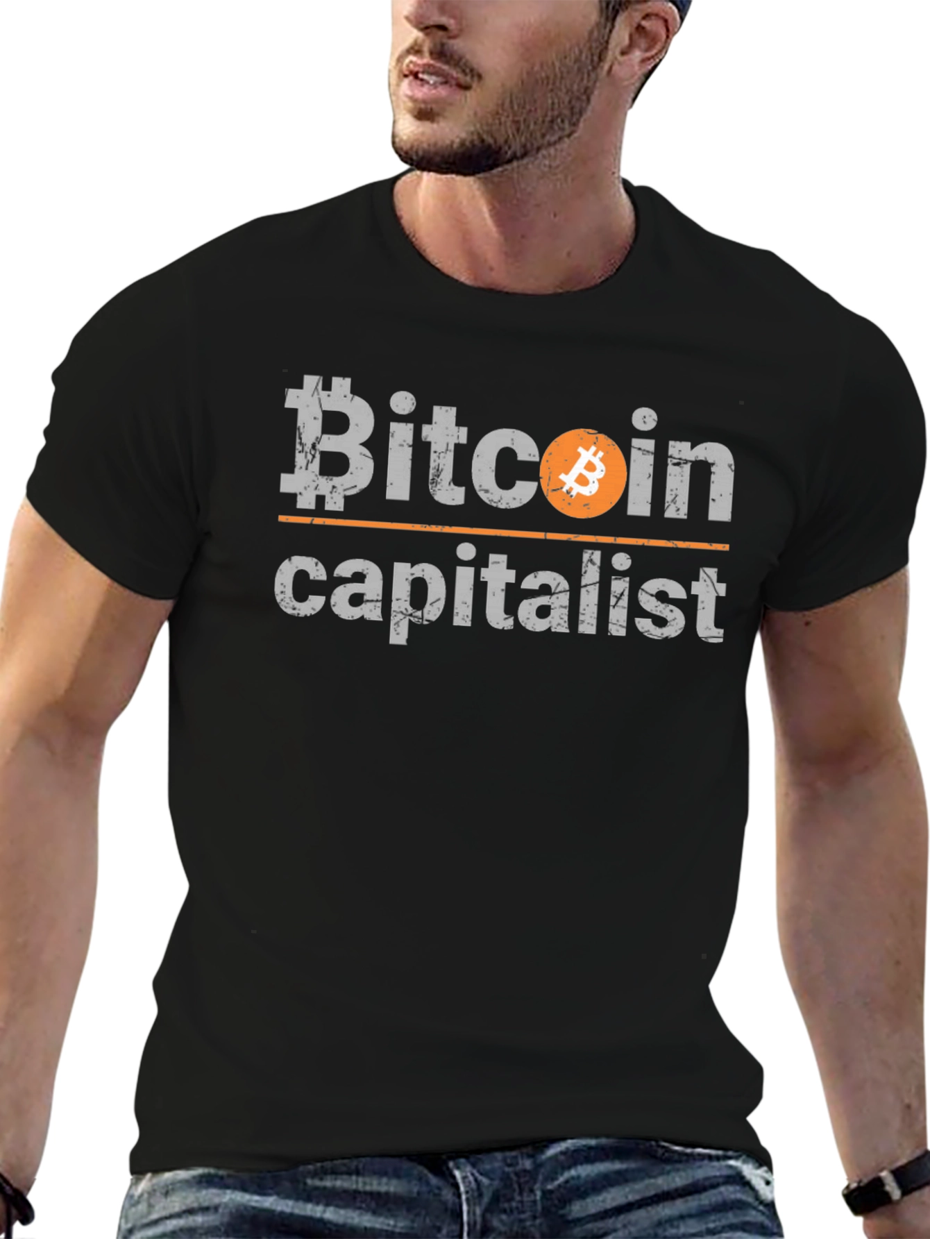 Bitcoin Capitalist Graphic Tee - Cryptocurrency T-Shirt