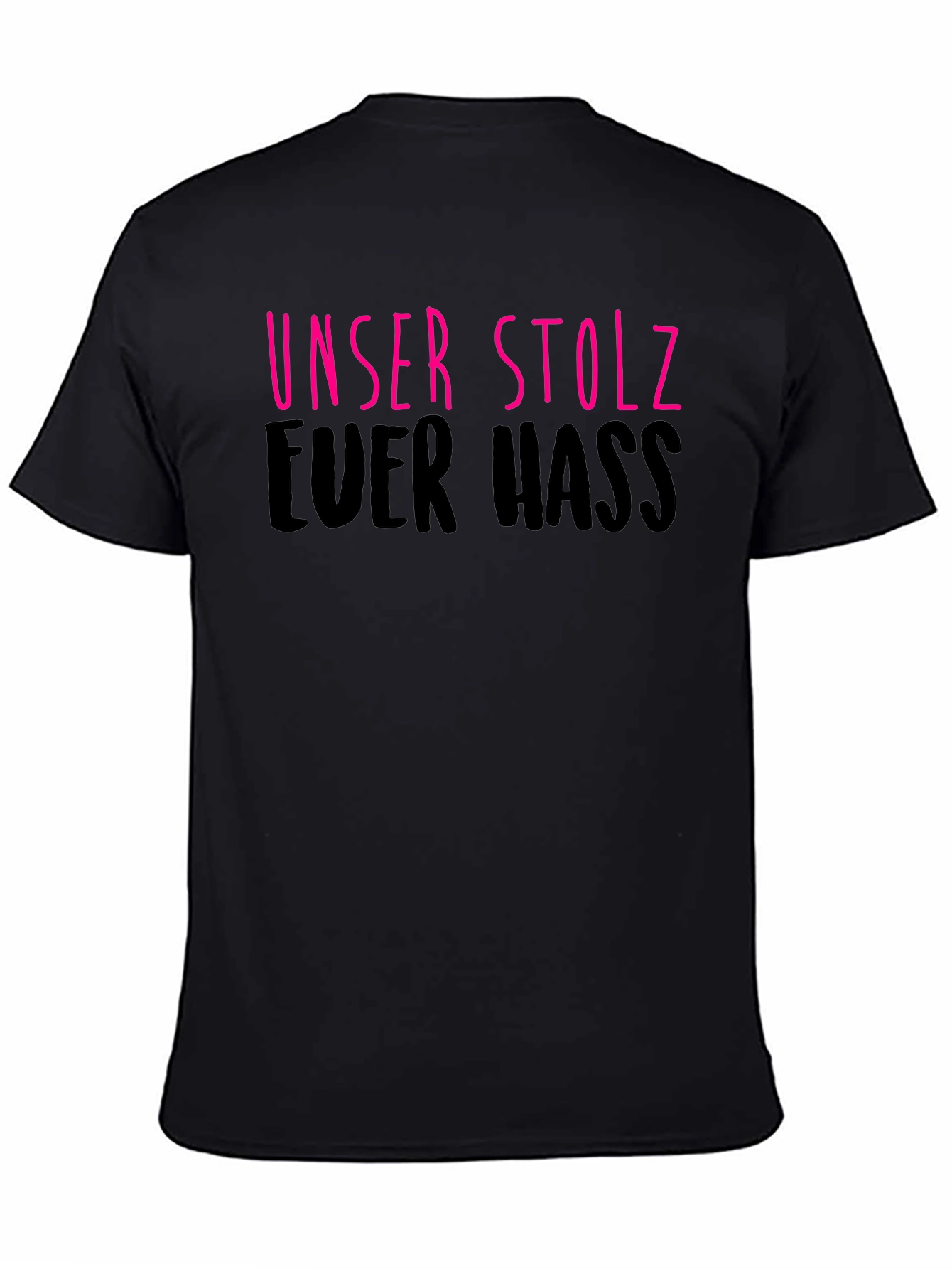 Unser Stolz Euer Hass Black Graphic Tee