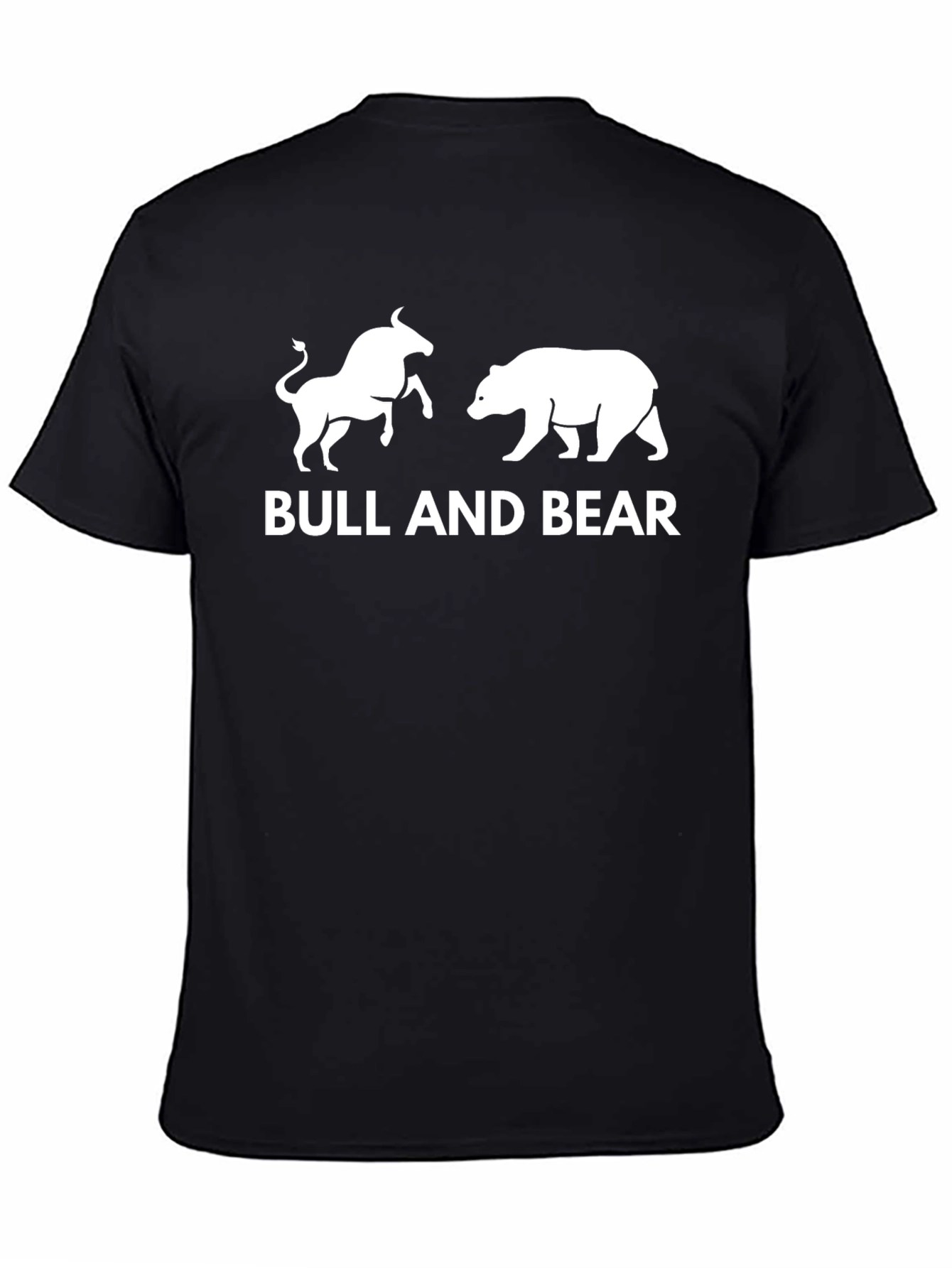 Bull and Bear Black Graphic Tee