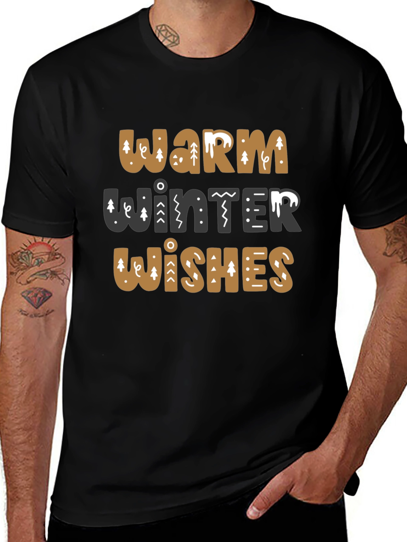 Warm Winter Wishes Graphic T-Shirt