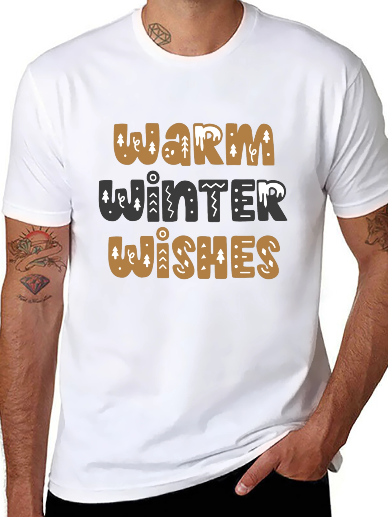 Warm Winter Wishes Graphic T-Shirt