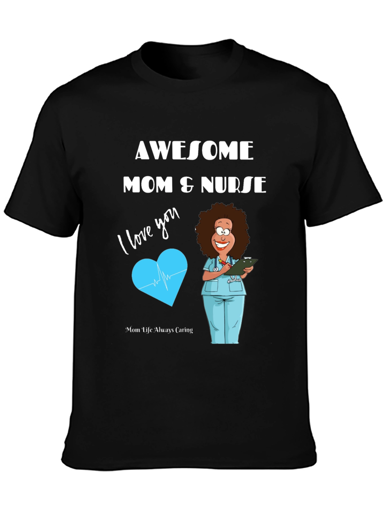 Awesome Mom & Nurse Graphic Tee