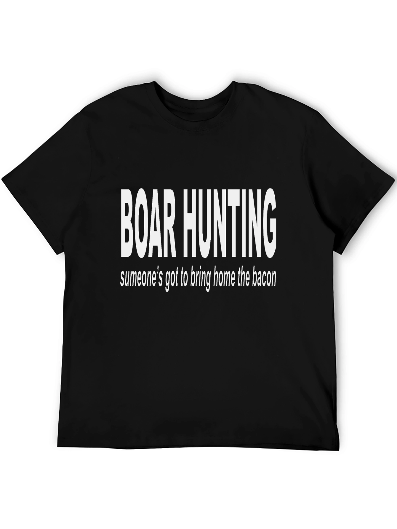 Boar Hunting T-Shirt - Funny Bacon Hunter Tee