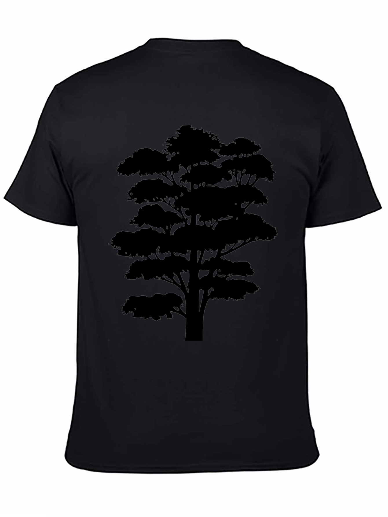 Tree Silhouette Black T-Shirt