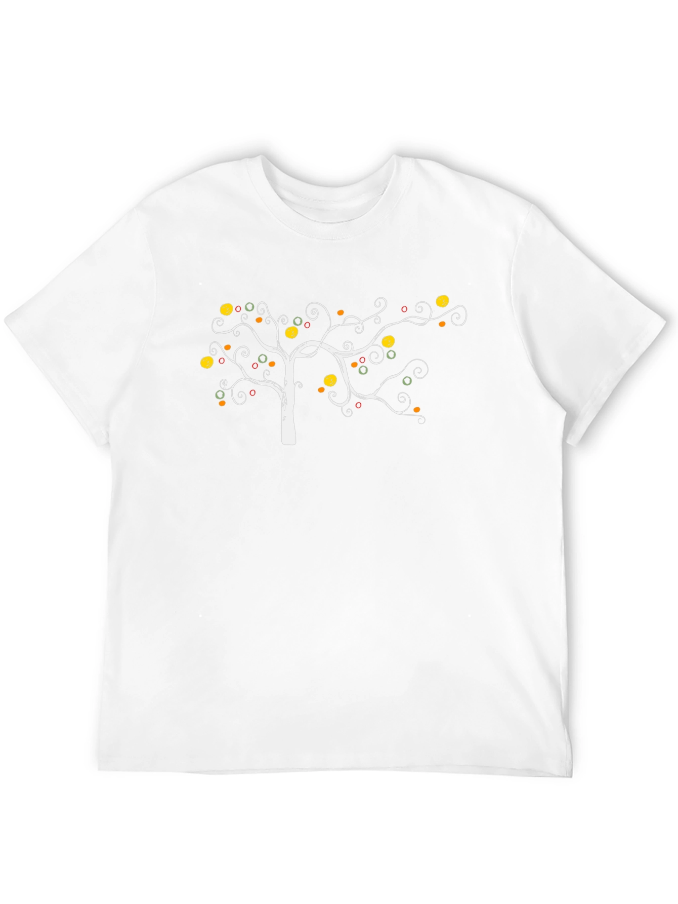 Whimsical Tree Graphic Tee - Black