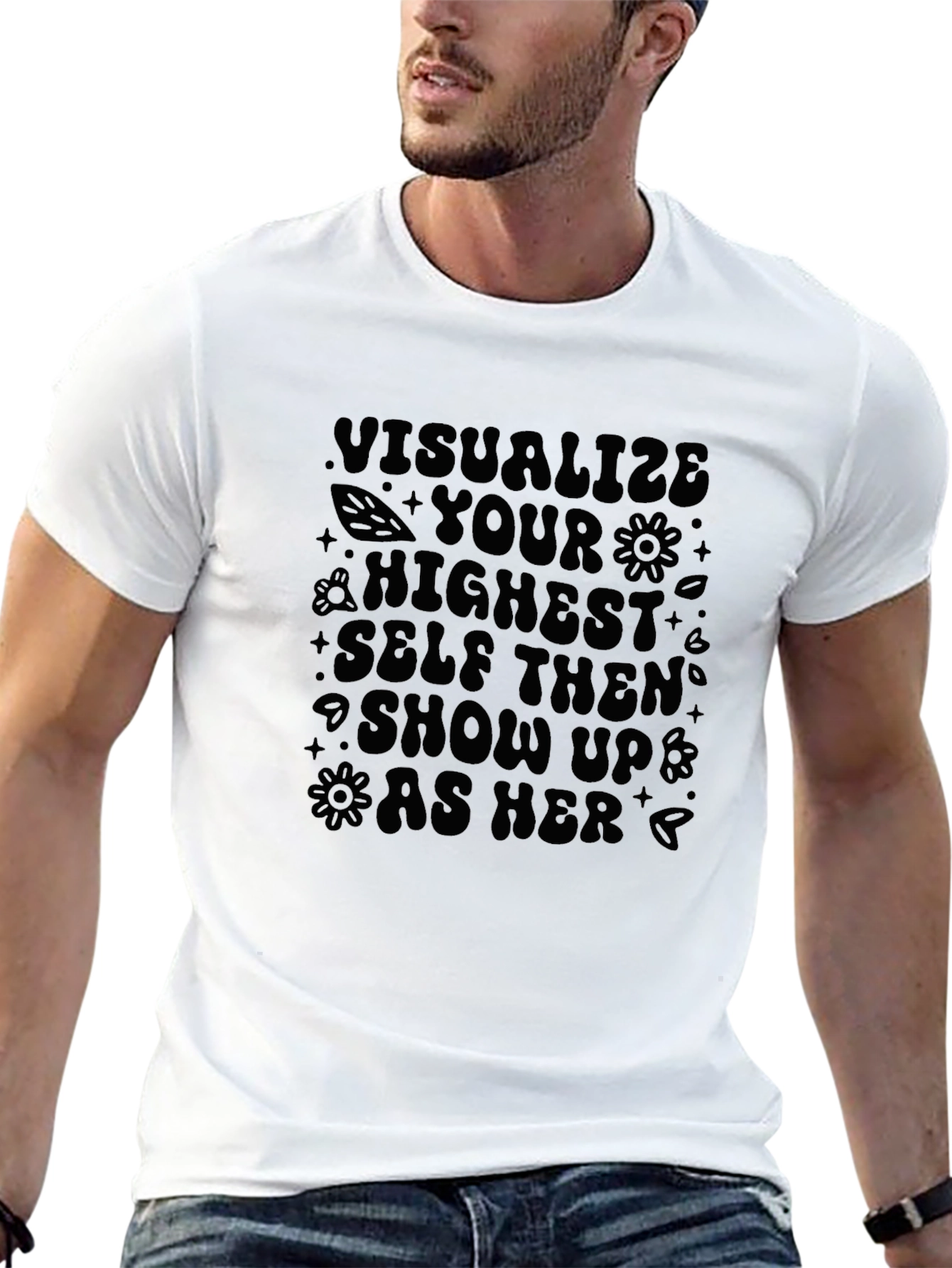 Visualize Your Highest Self Black T-Shirt