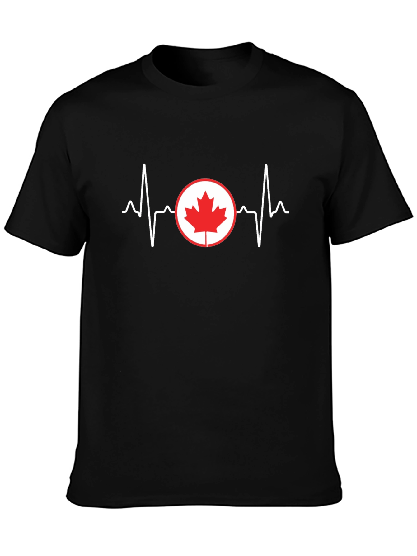 Canada Heartbeat T-Shirt - Patriotic Tee