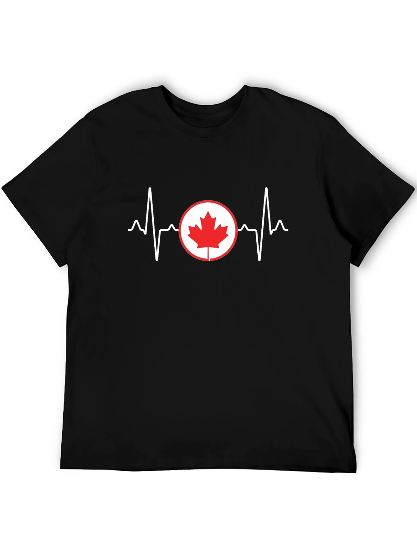 Canada Heartbeat T-Shirt - Patriotic Tee