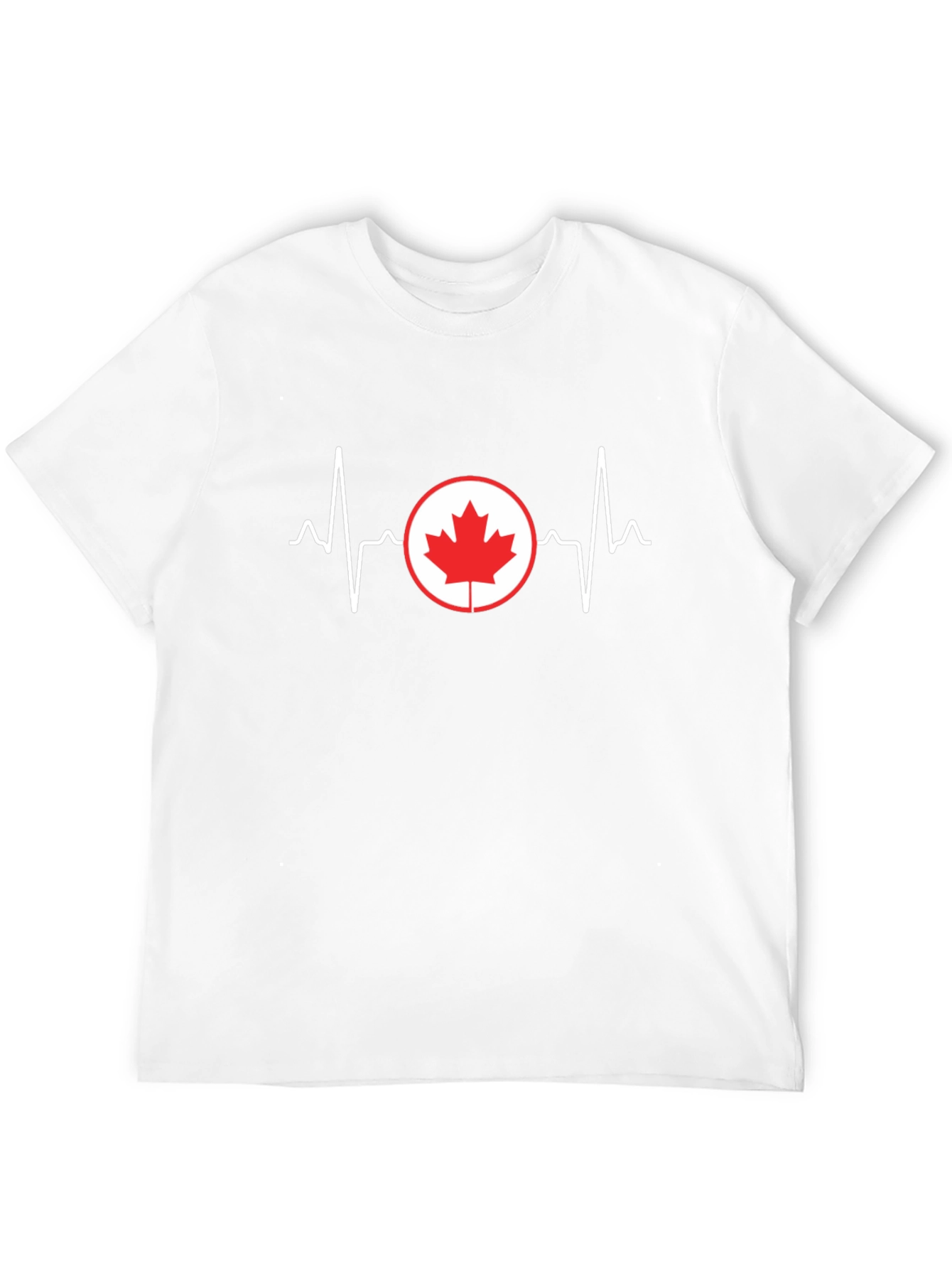 Canada Heartbeat T-Shirt - Patriotic Tee