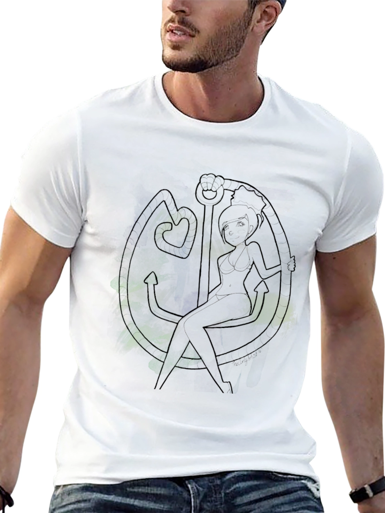 Anchor Pin-Up T-Shirt