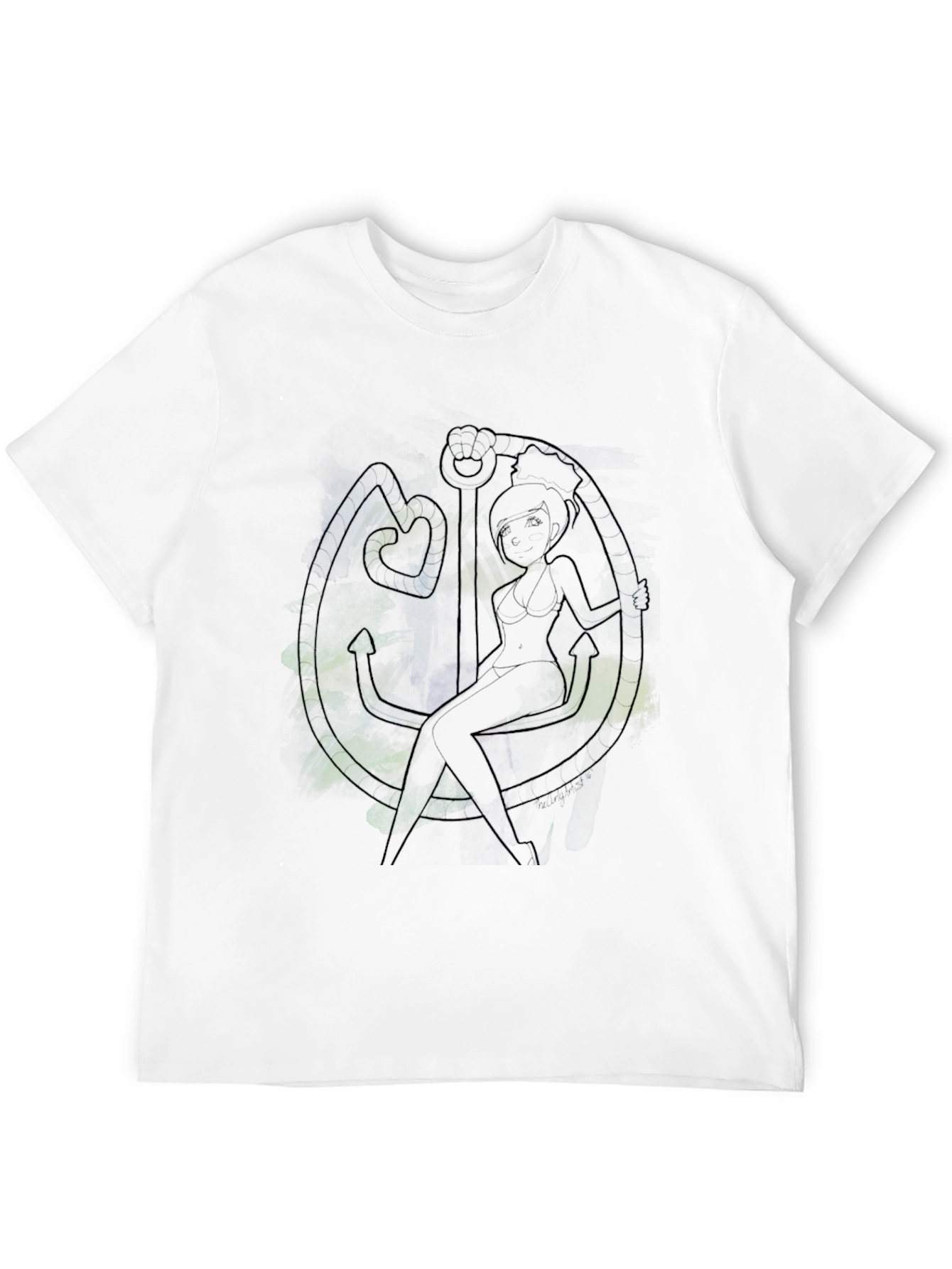 Anchor Pin-Up T-Shirt