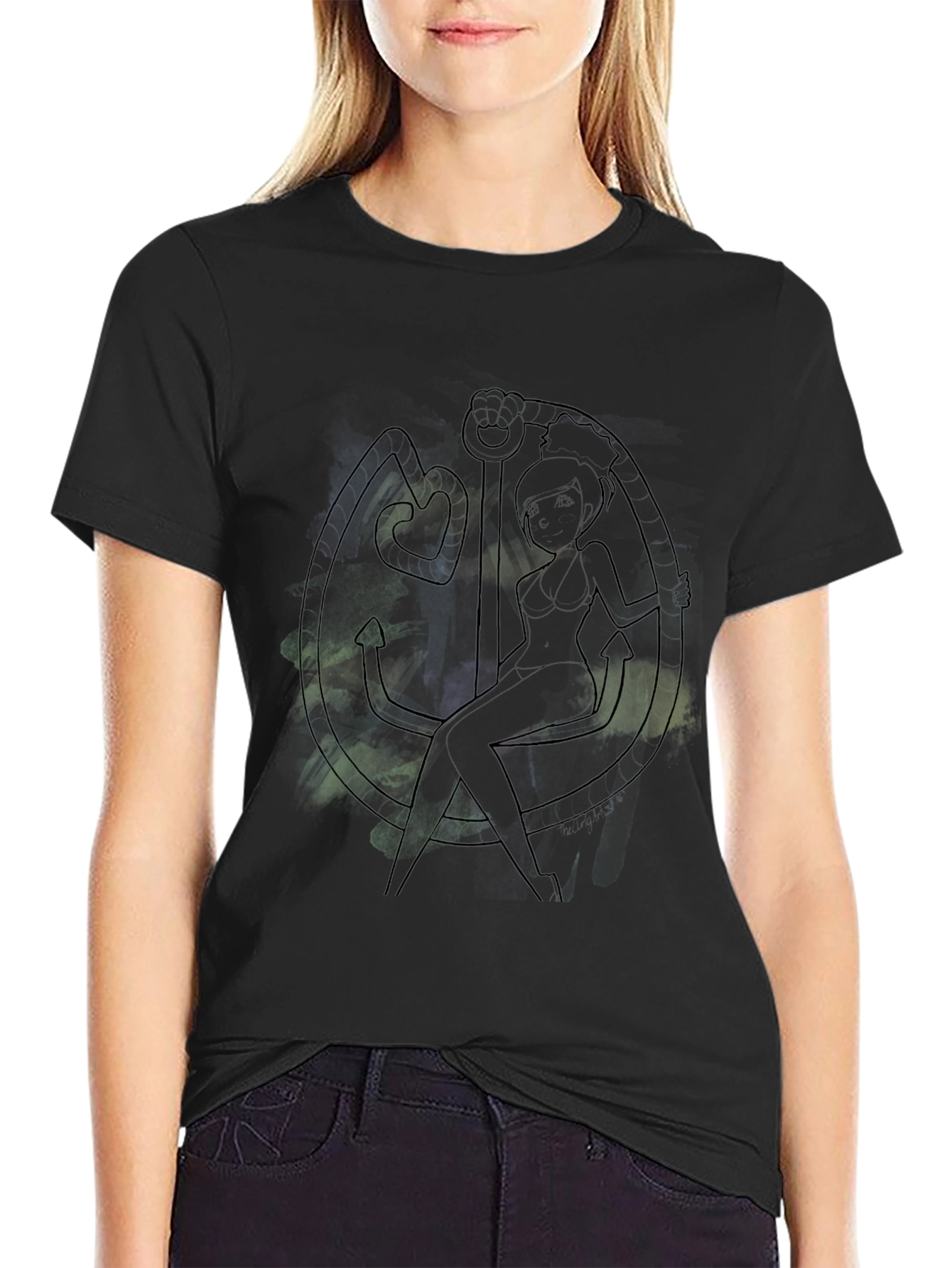 Anchor Pin-Up T-Shirt